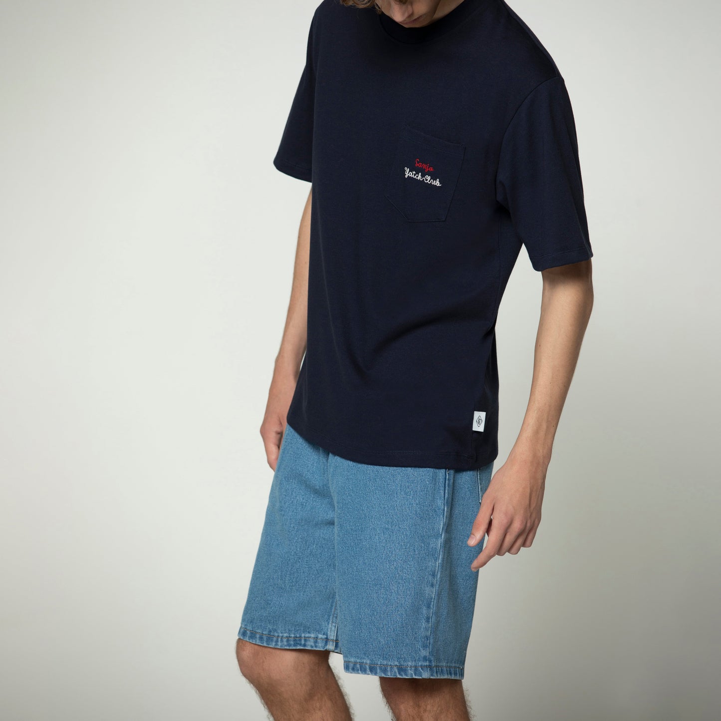 Sanjo Yatch-Club Pocket T-shirt // Navy