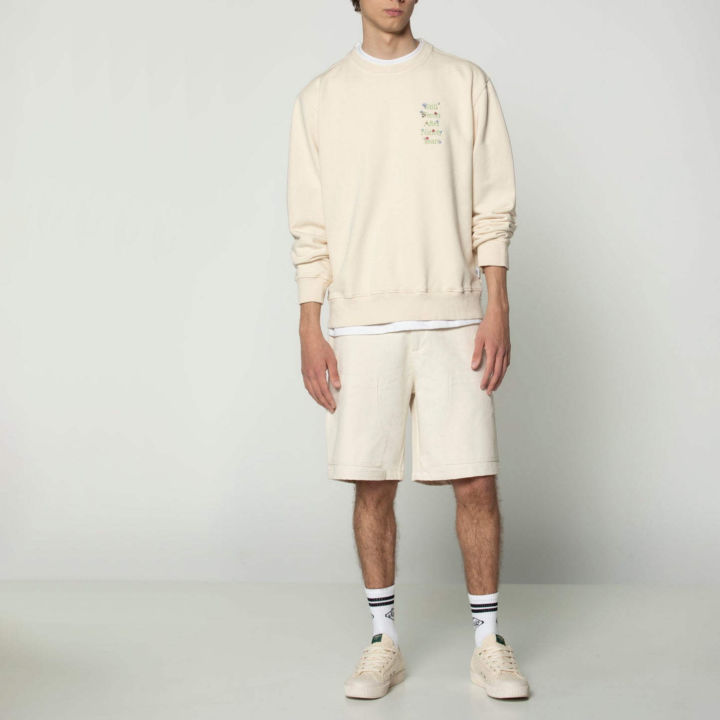 Sanjo Faded Still Sweat // Ecru