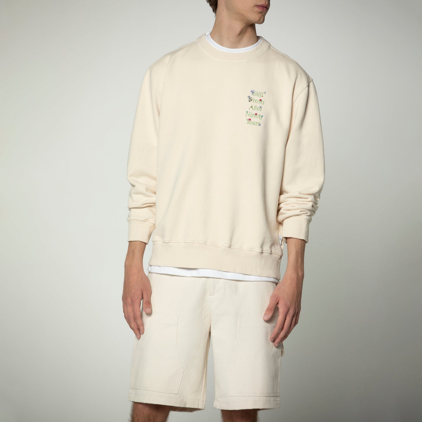 Sanjo Faded Still Sweat // Ecru