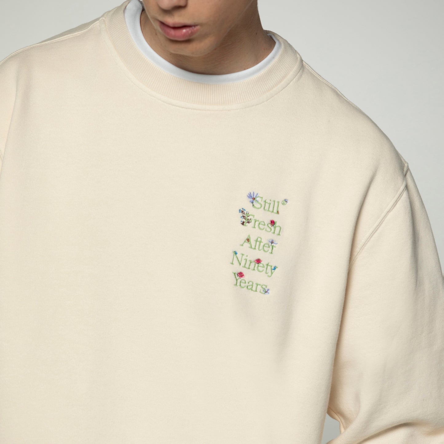 Sanjo Faded Still Sweat // Ecru