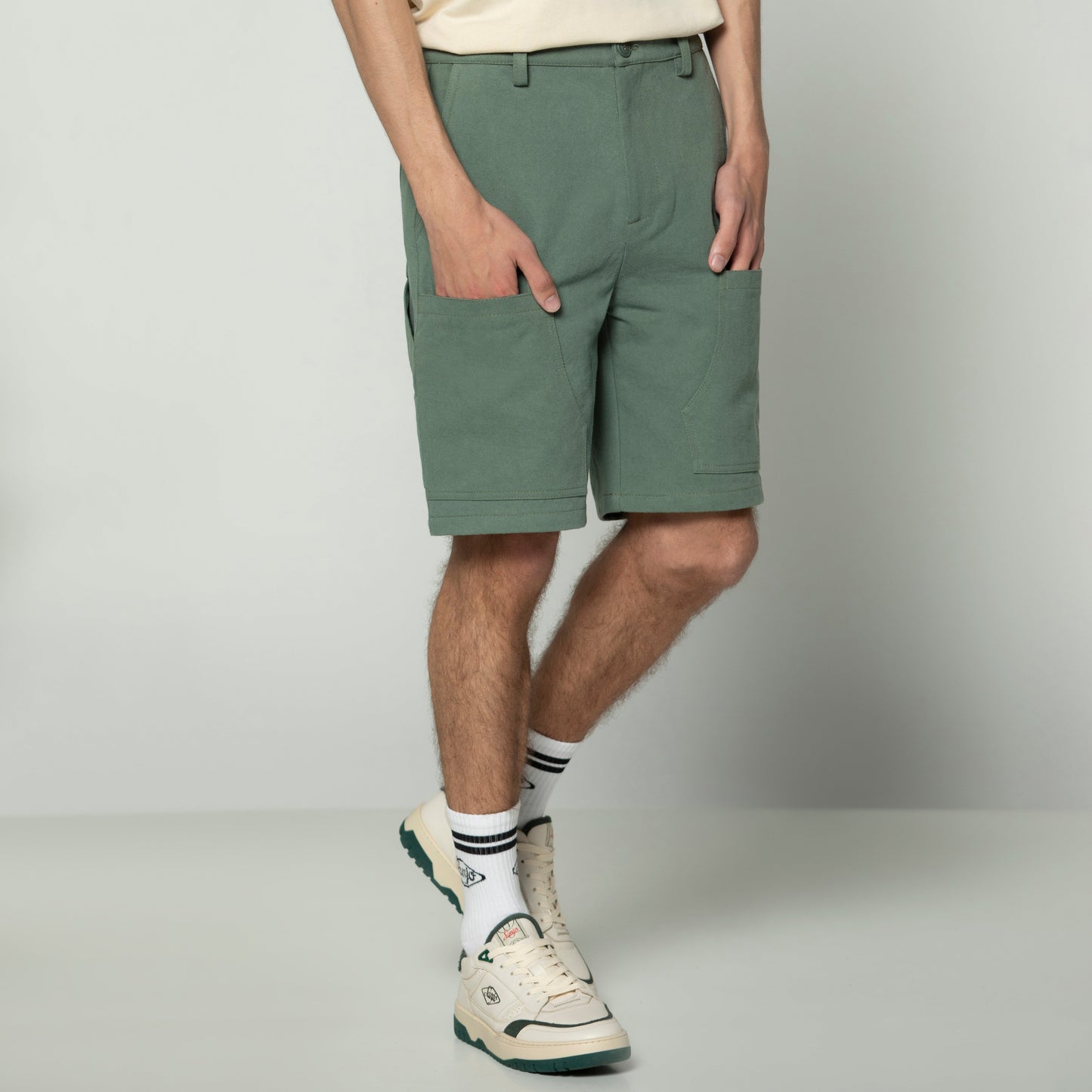 Sanjo Workwear Detail Shorts // Green