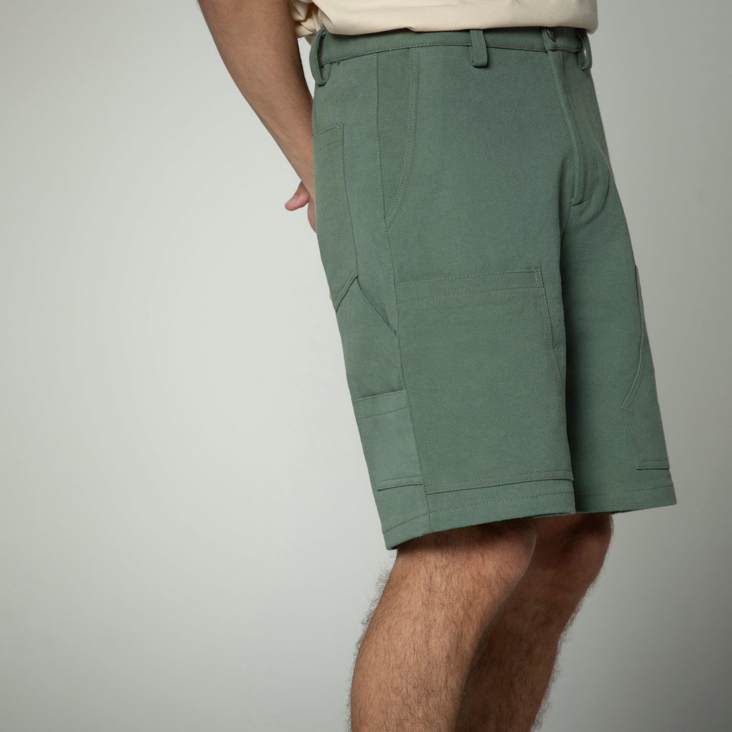 Sanjo Workwear Detail Shorts // Green