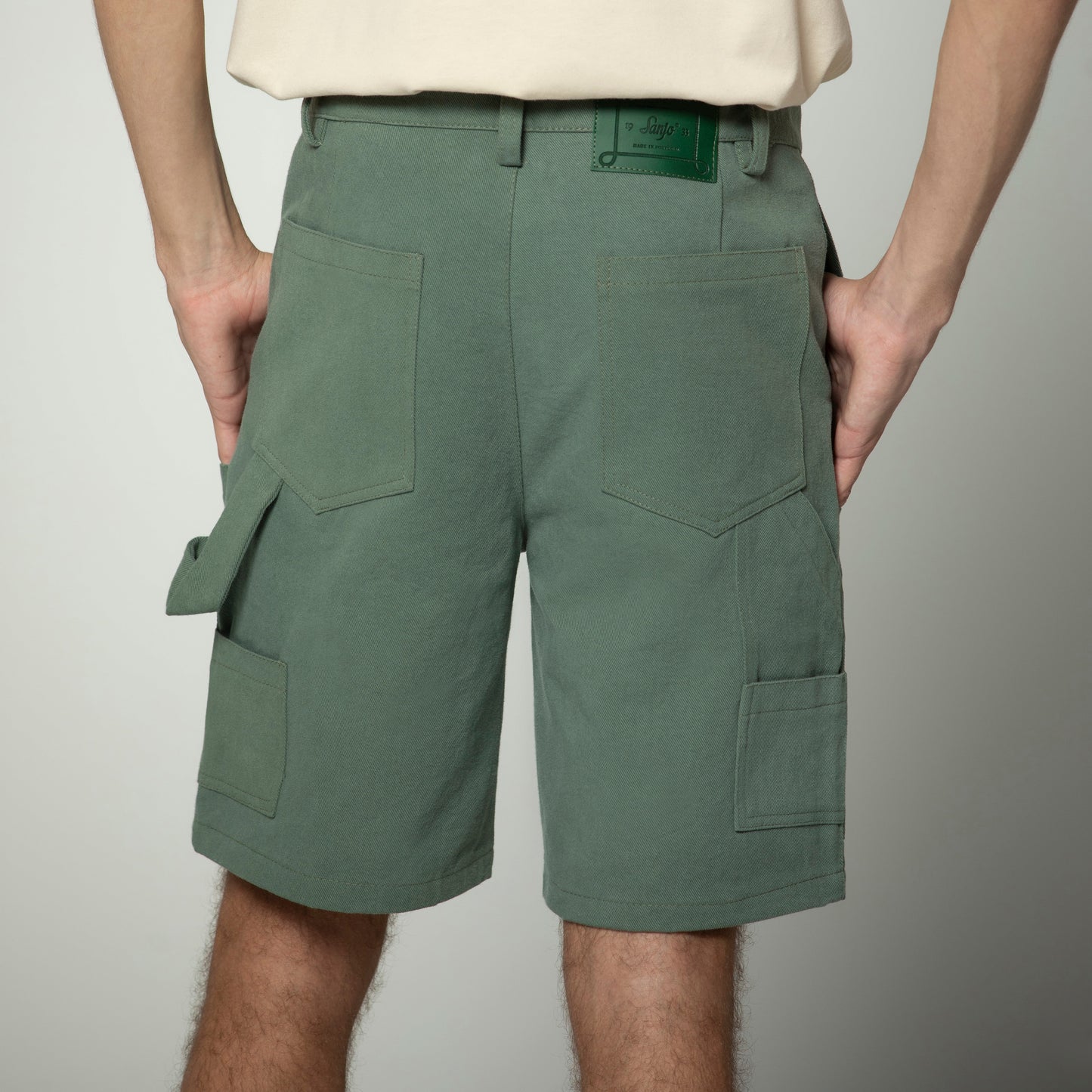 Sanjo Workwear Detail Shorts // Green