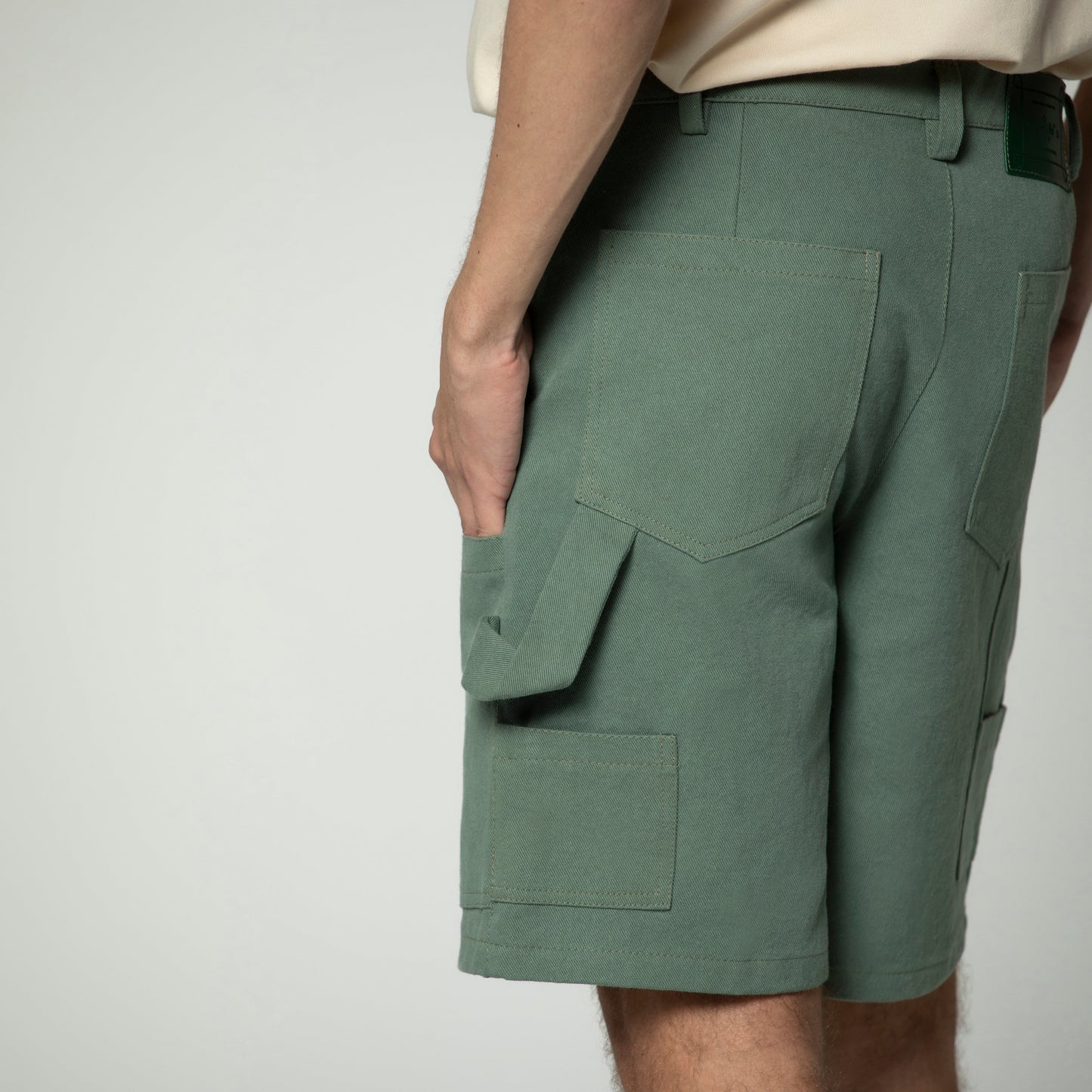 Sanjo Workwear Detail Shorts // Green