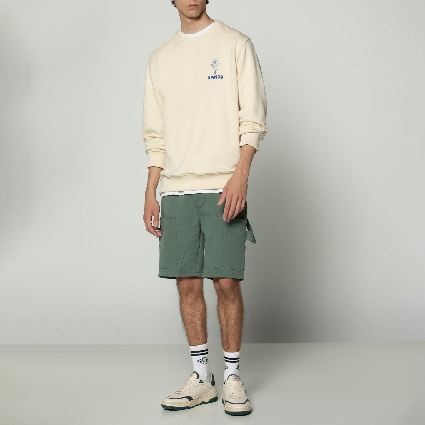 Sanjo Flora Water Sweat // Ecru