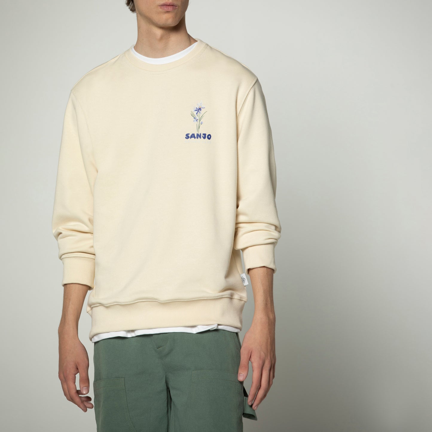 Sanjo Flora Water Sweat // Ecru