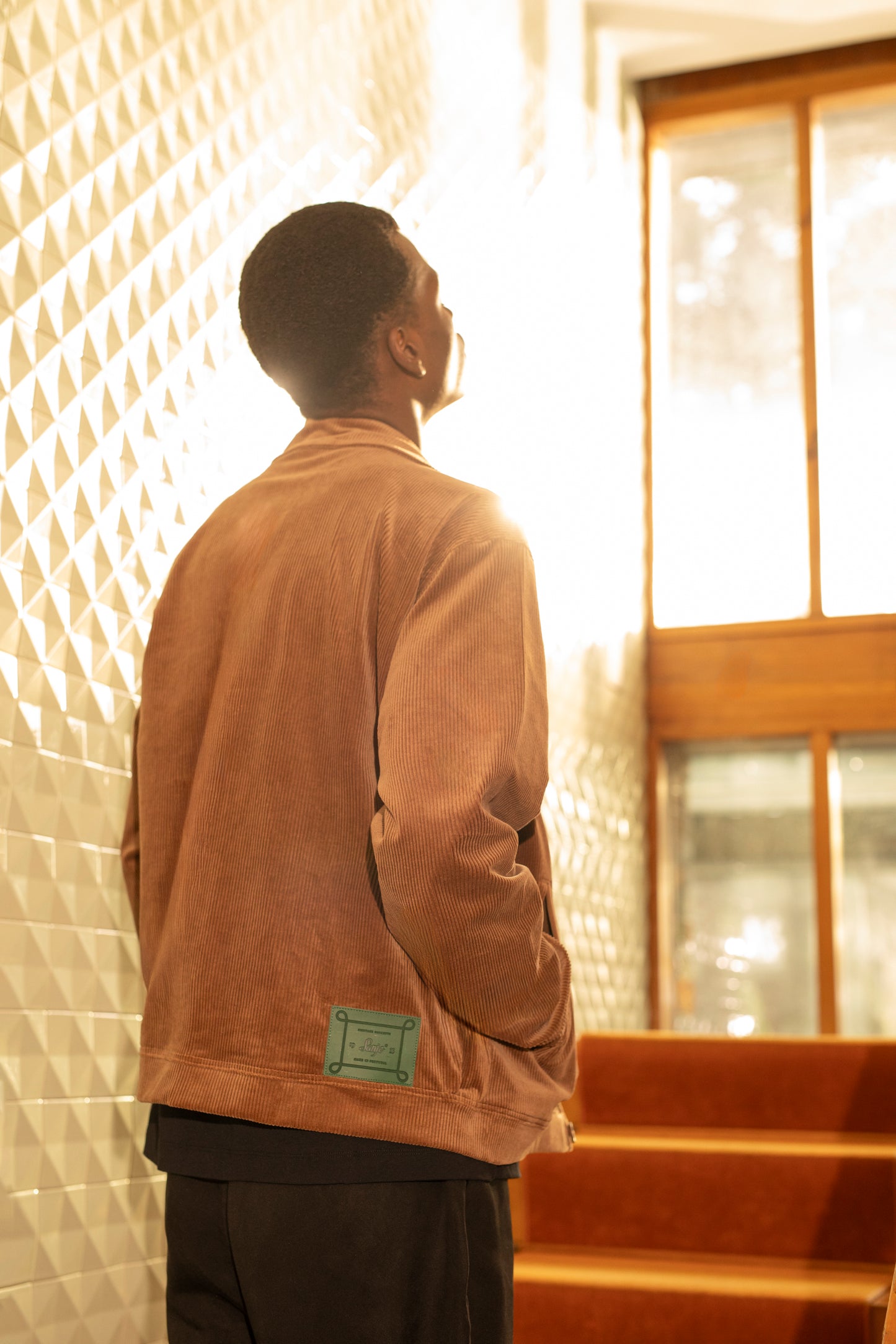 Sanjo Corduroy Retro Coat // Brown