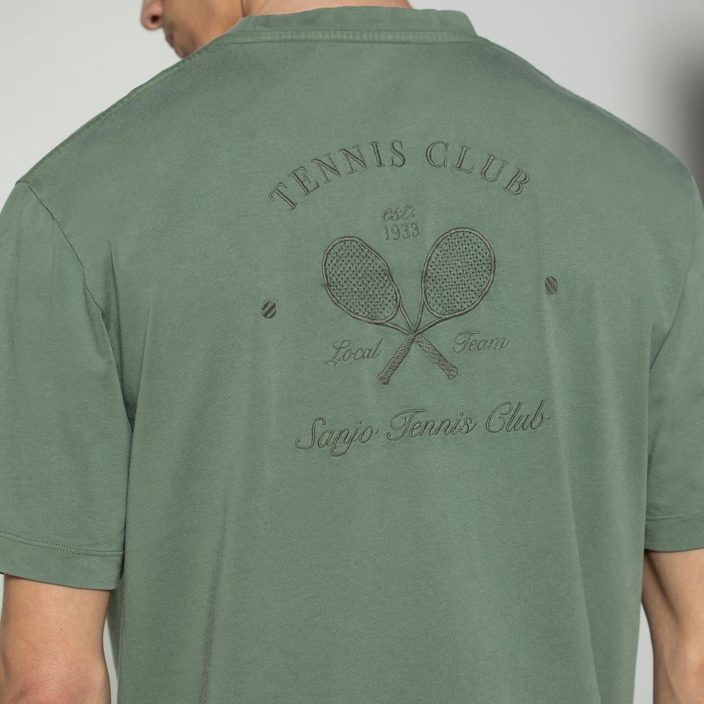 Sanjo Faded Tennis Club T-shirt // Bottle