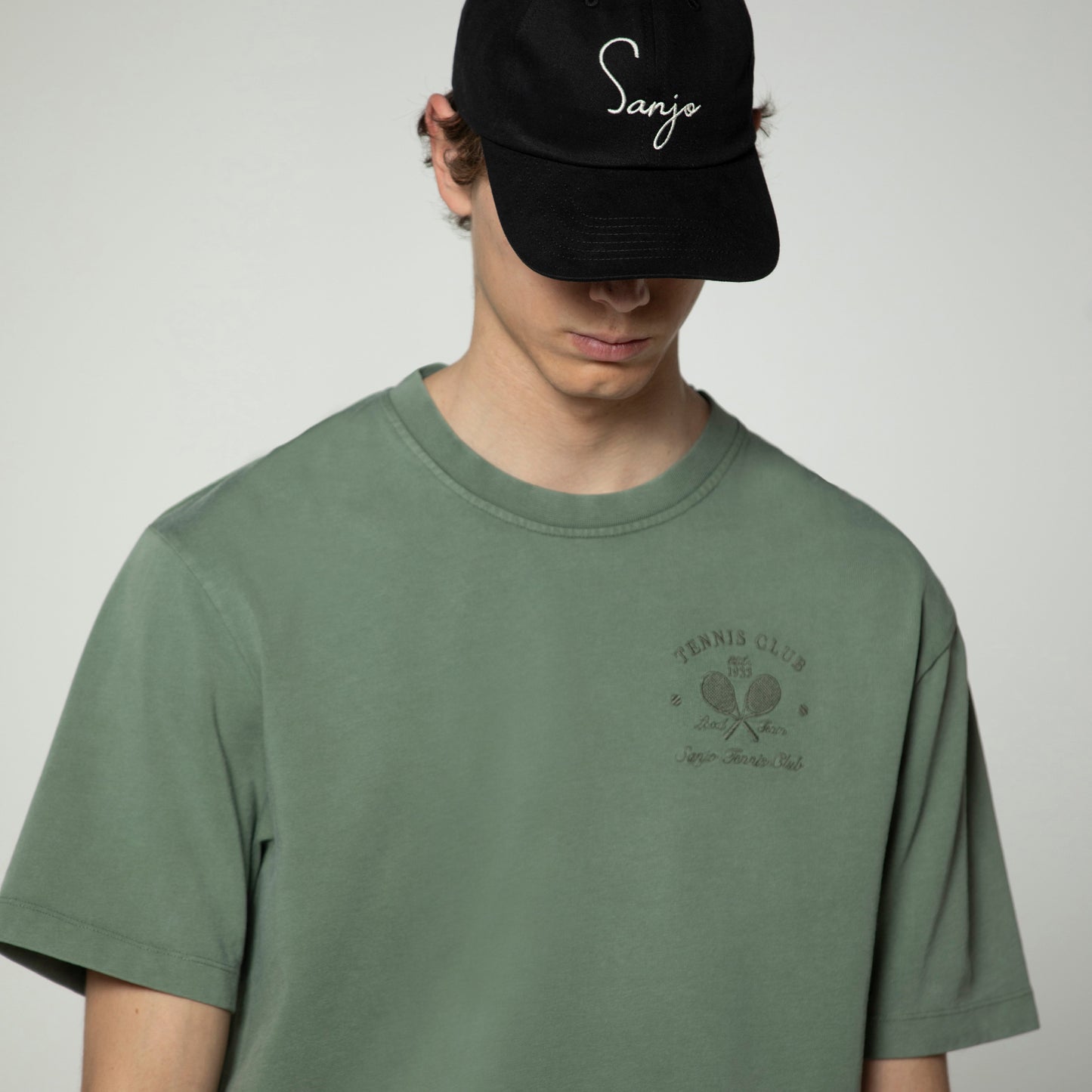 Sanjo Faded Tennis Club T-shirt // Bottle