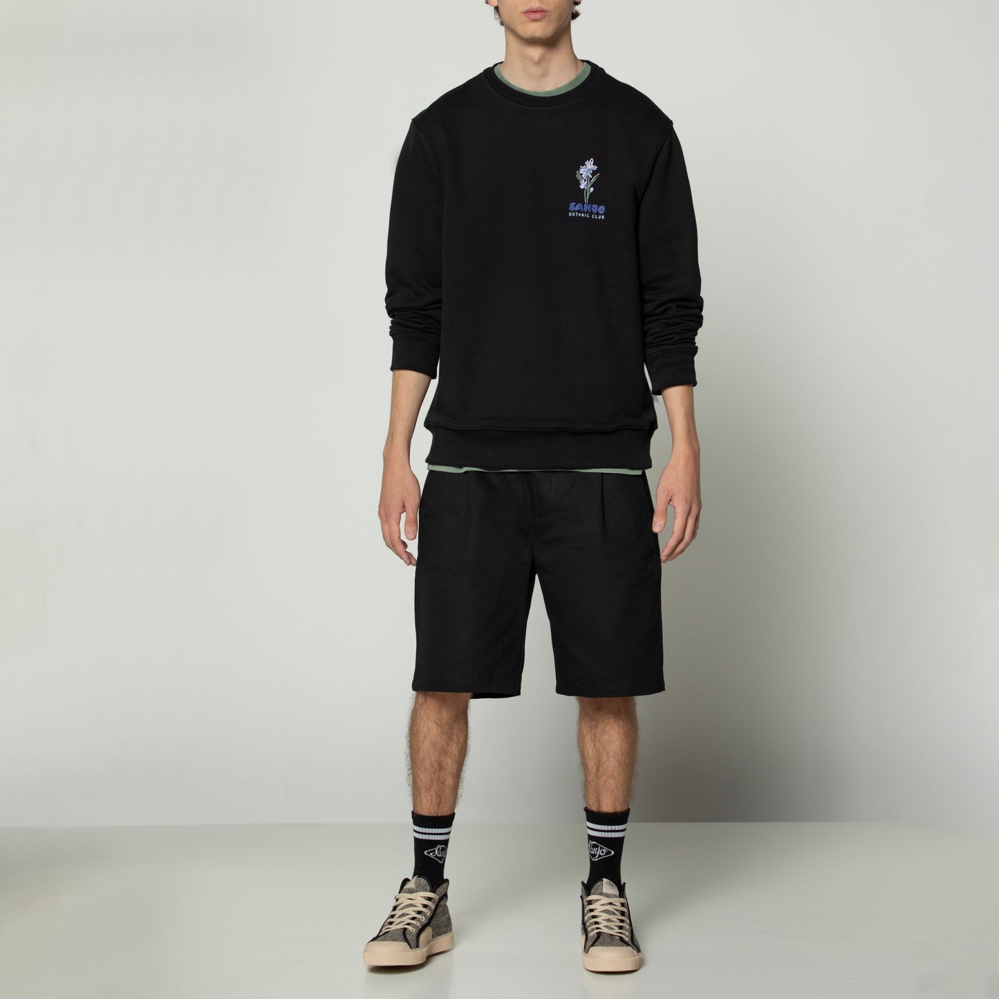 Sanjo Flora Water Sweat // Black
