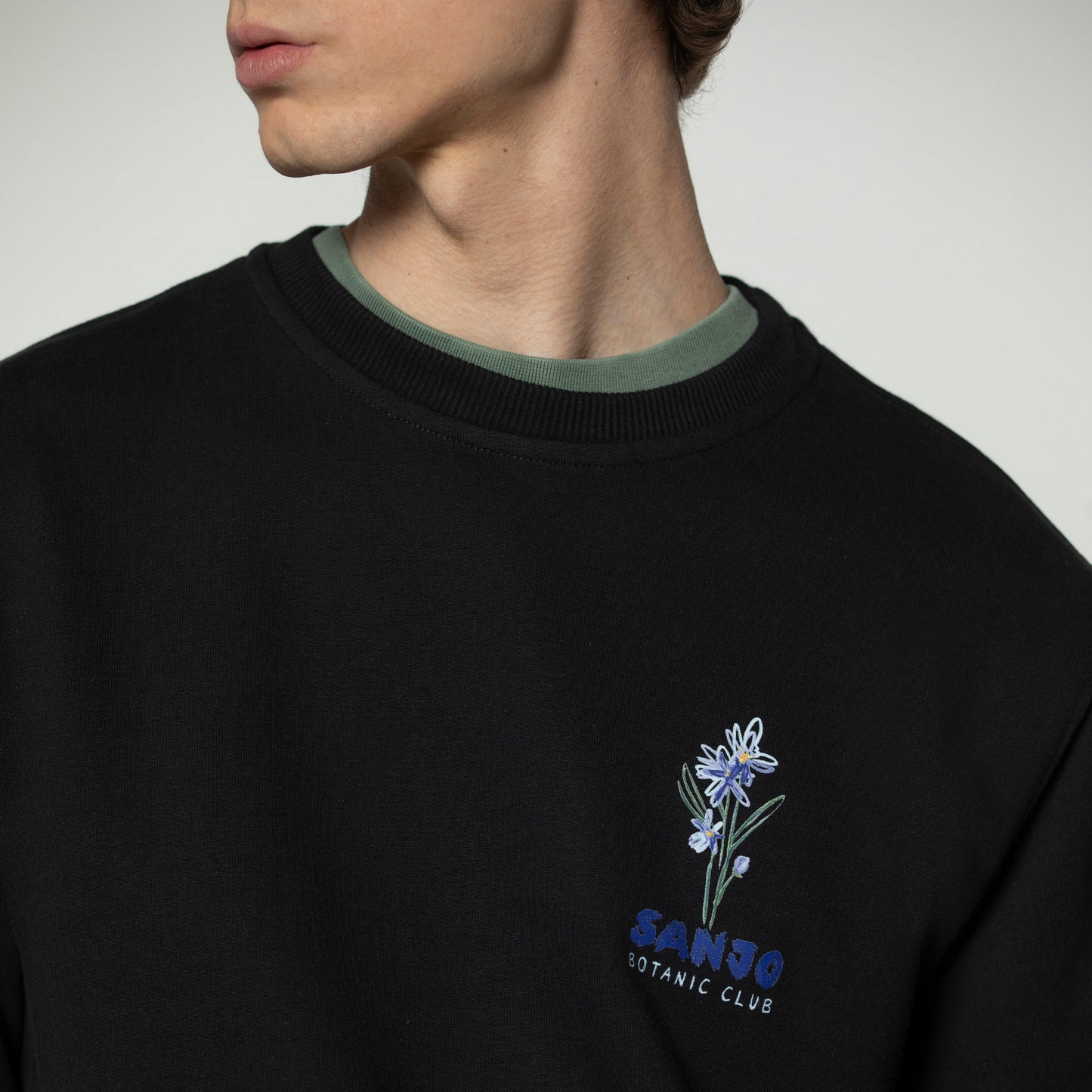 Sanjo Flora Water Sweat // Black