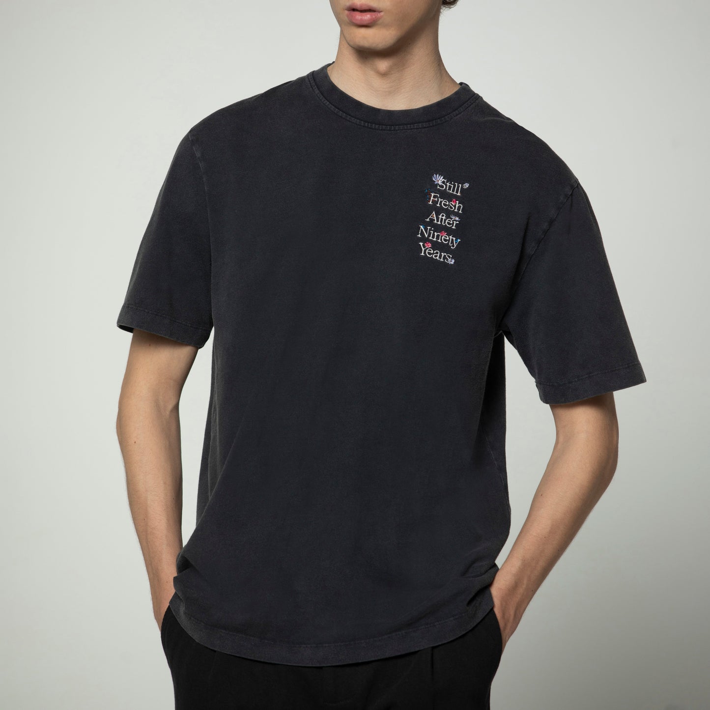 Sanjo Faded Still Fresh T-shirt // Black