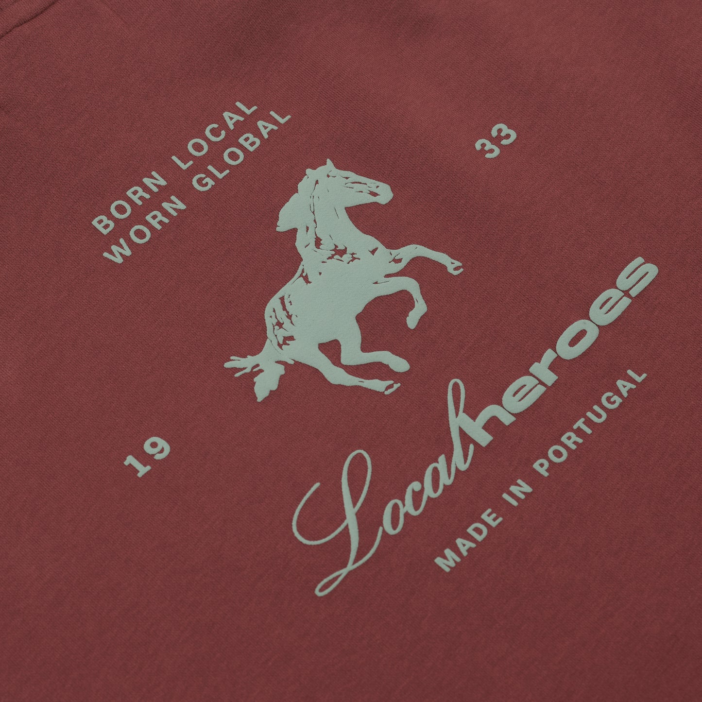 Sanjo Local Heroes Hoodie // Burgundy