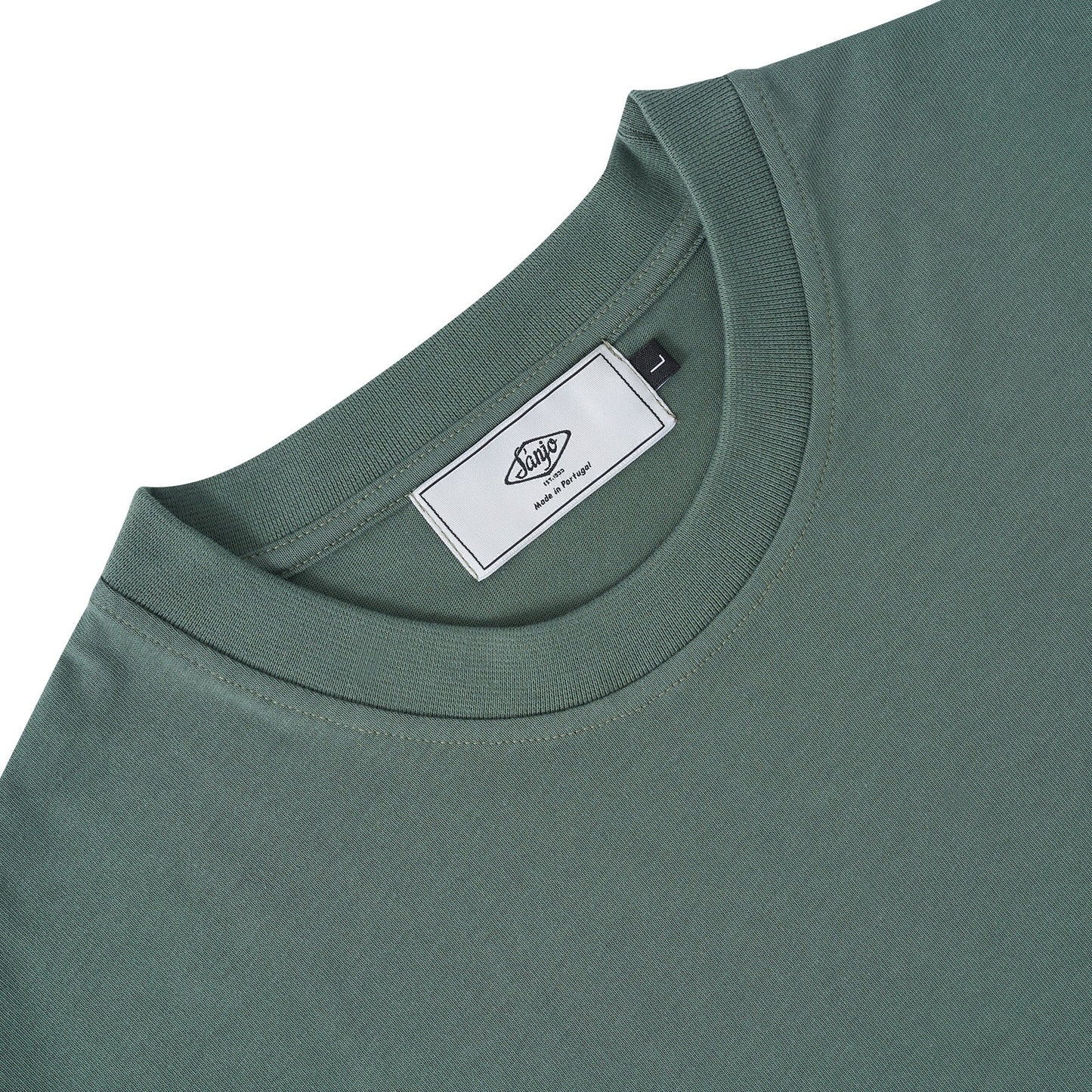 Sanjo Floral Water Print T-shirt // Green