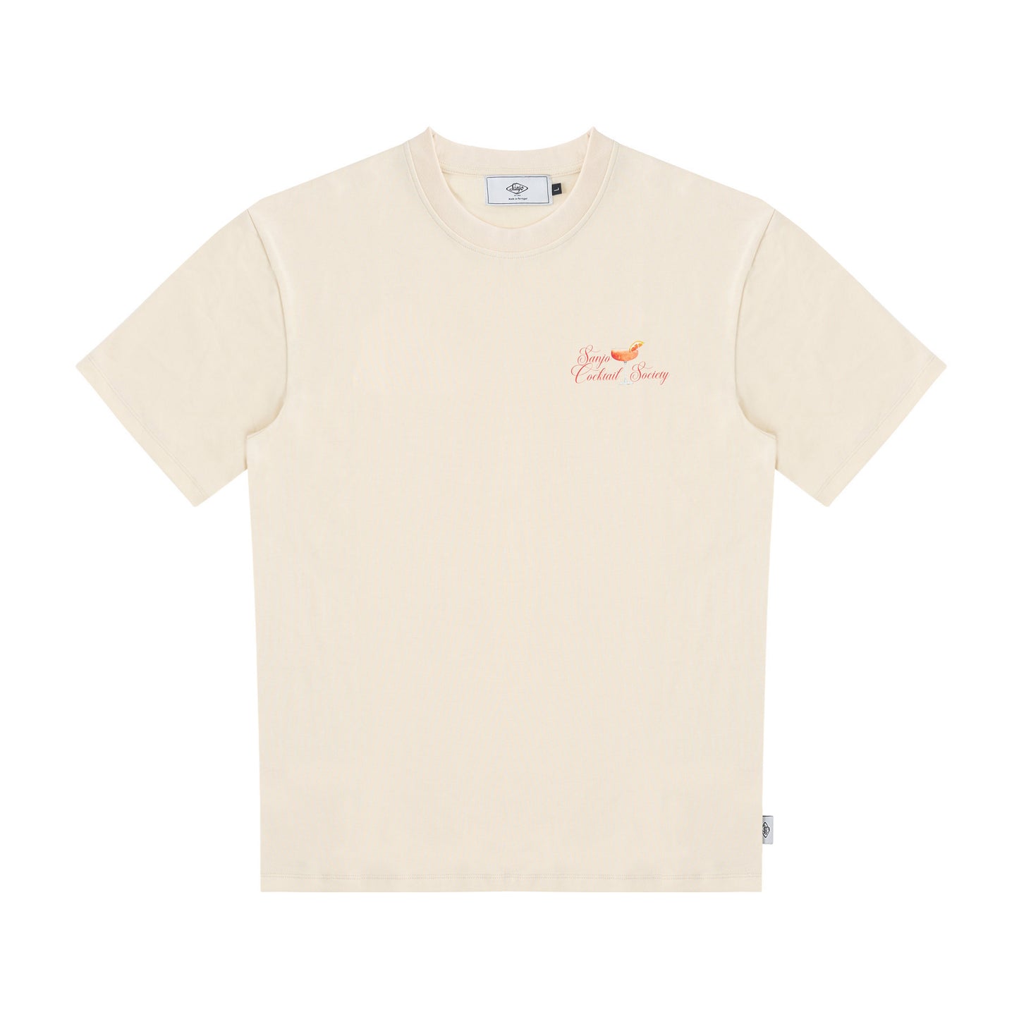 Sanjo Cocktail Society T-shirt // Ecru