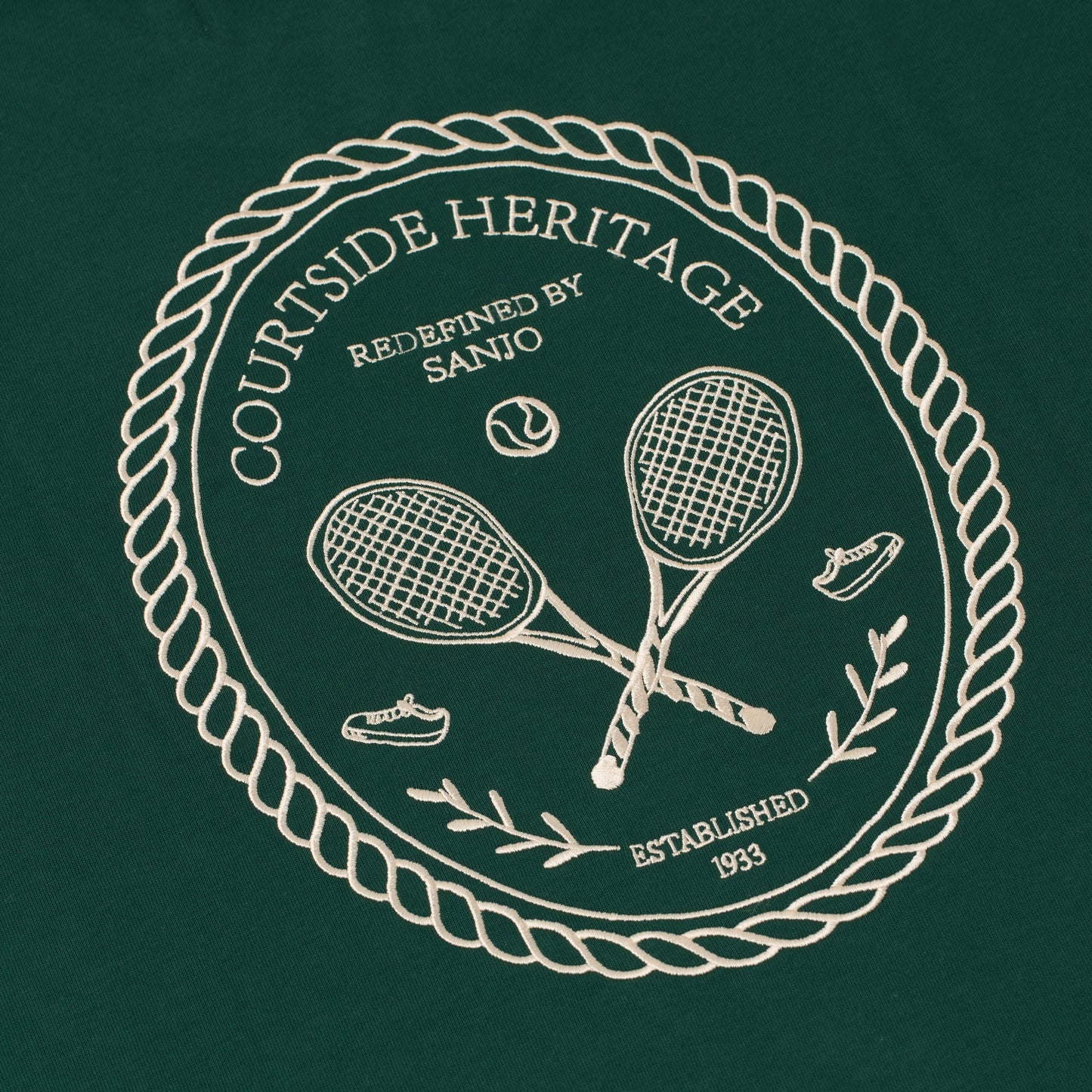 Sanjo Courtside T-shirt // Grün