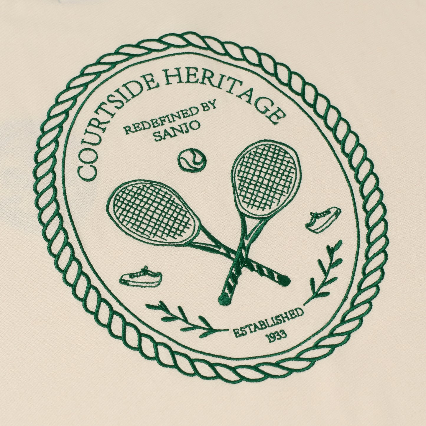 Sanjo Courtside T-shirt // Ecru