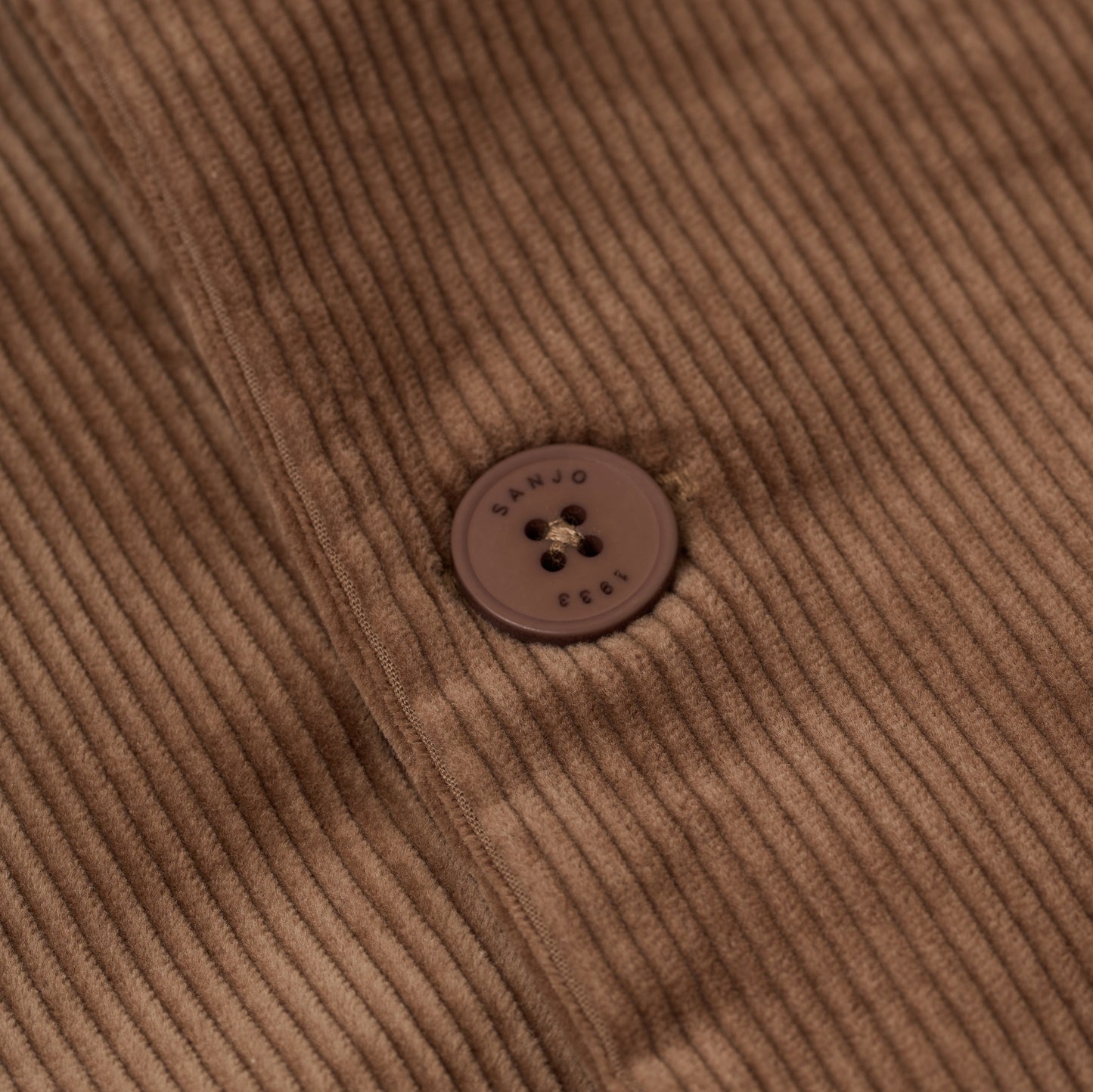 Sanjo Corduroy Retro Coat // Brown