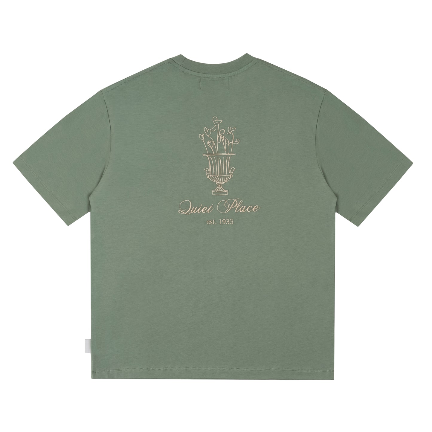 Sanjo Quiet Place T-Shirt // Khaki
