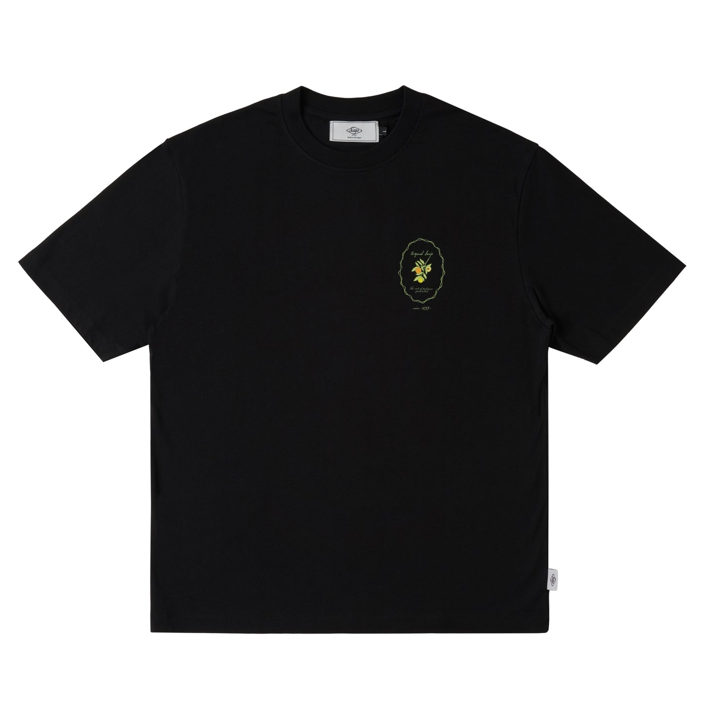 Camiseta deportiva Sanjo Olive // Negra