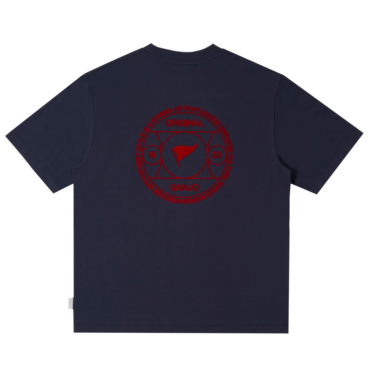 Camiseta con el símbolo cultural de Sanjo // Azul marino