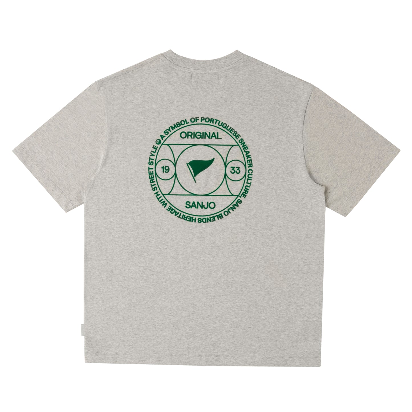 Camiseta con el símbolo de Sanjo // Gris