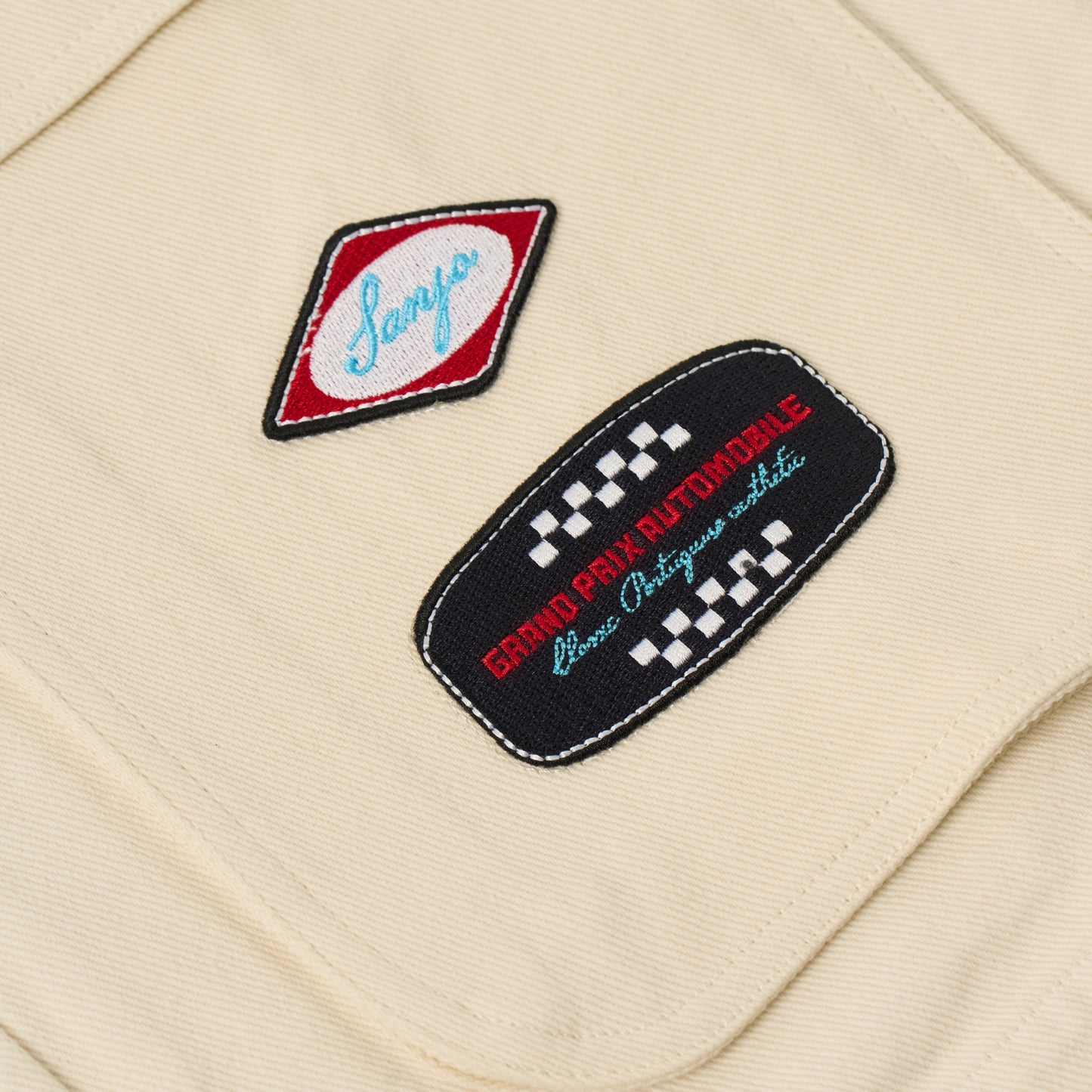 Sanjo Sport Patch Jacket // Ecru