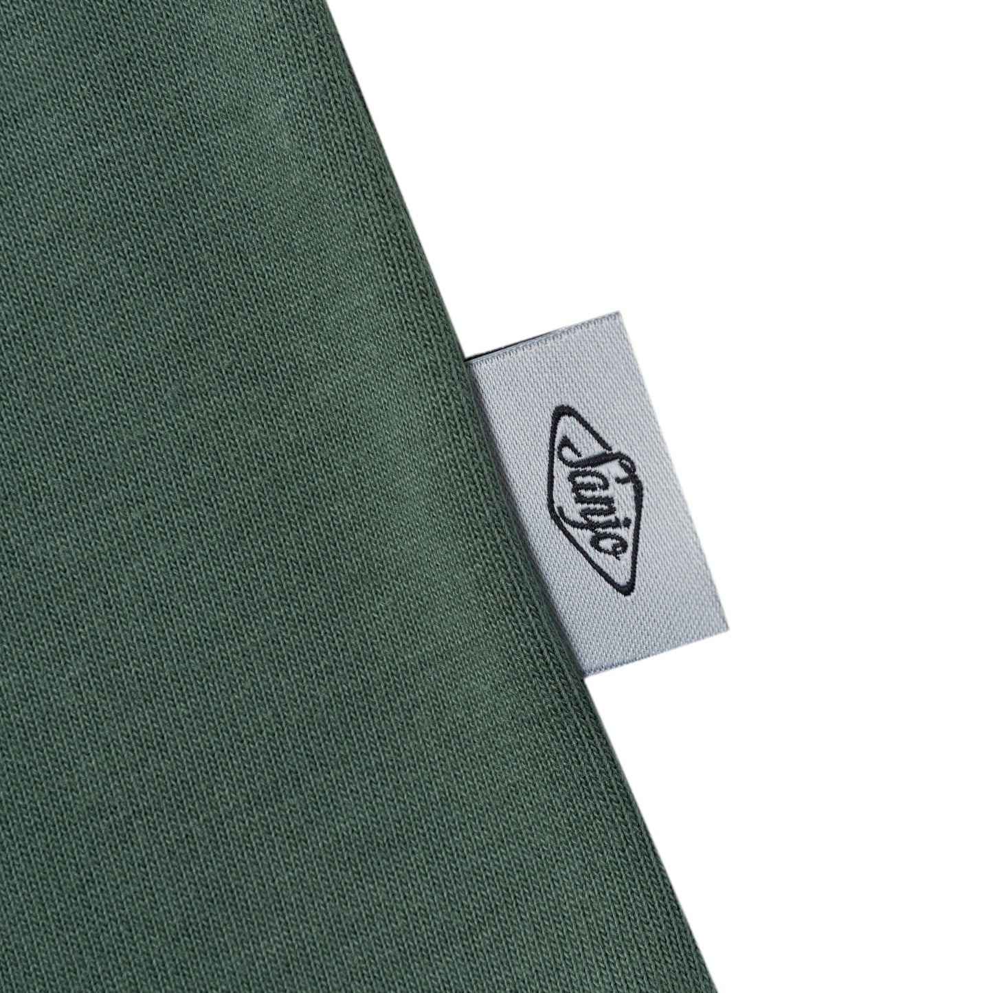Sanjo 1954 Cream Logo T-shirt // Verde Pastel