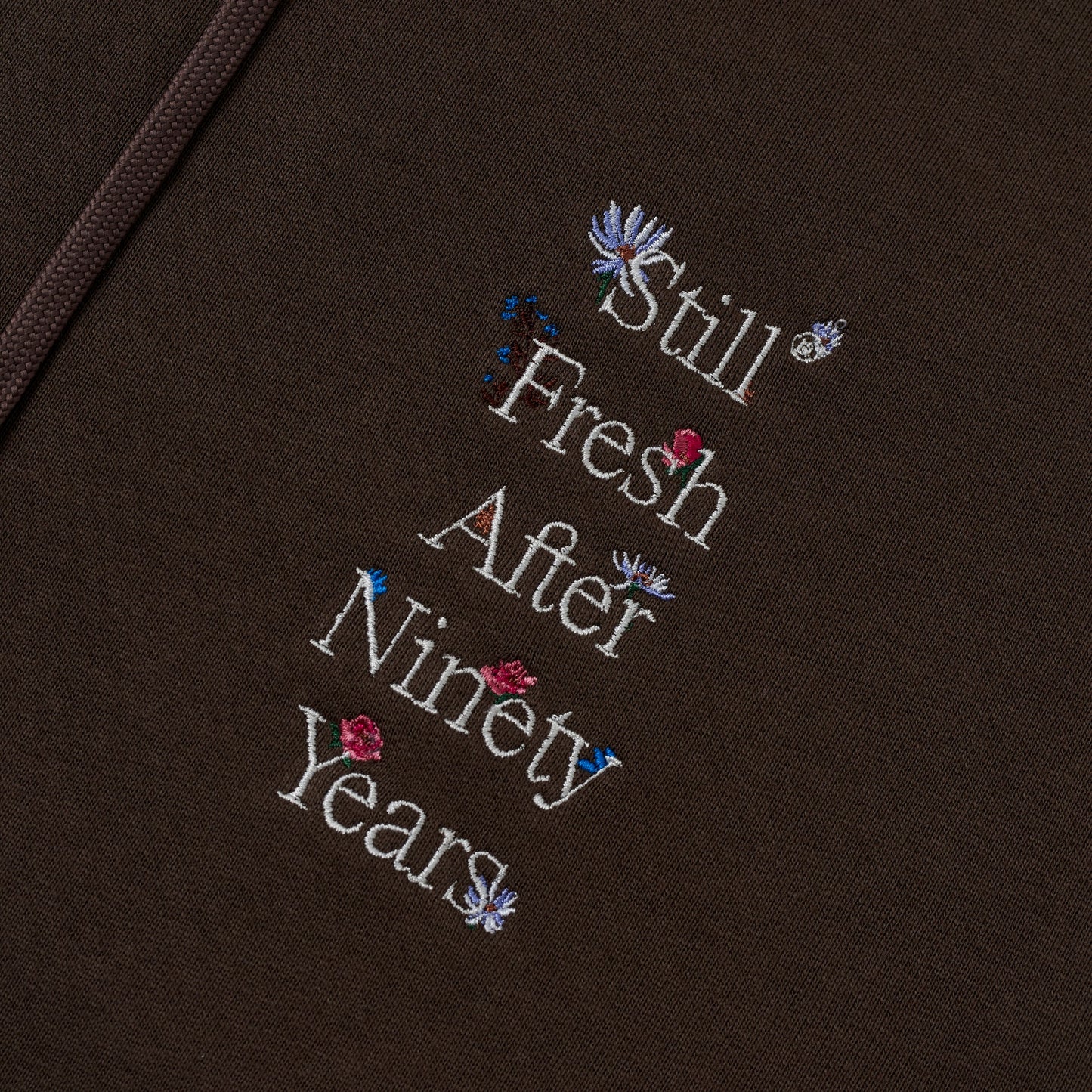 Sanjo Wild Flowers Hoodie // Castanho