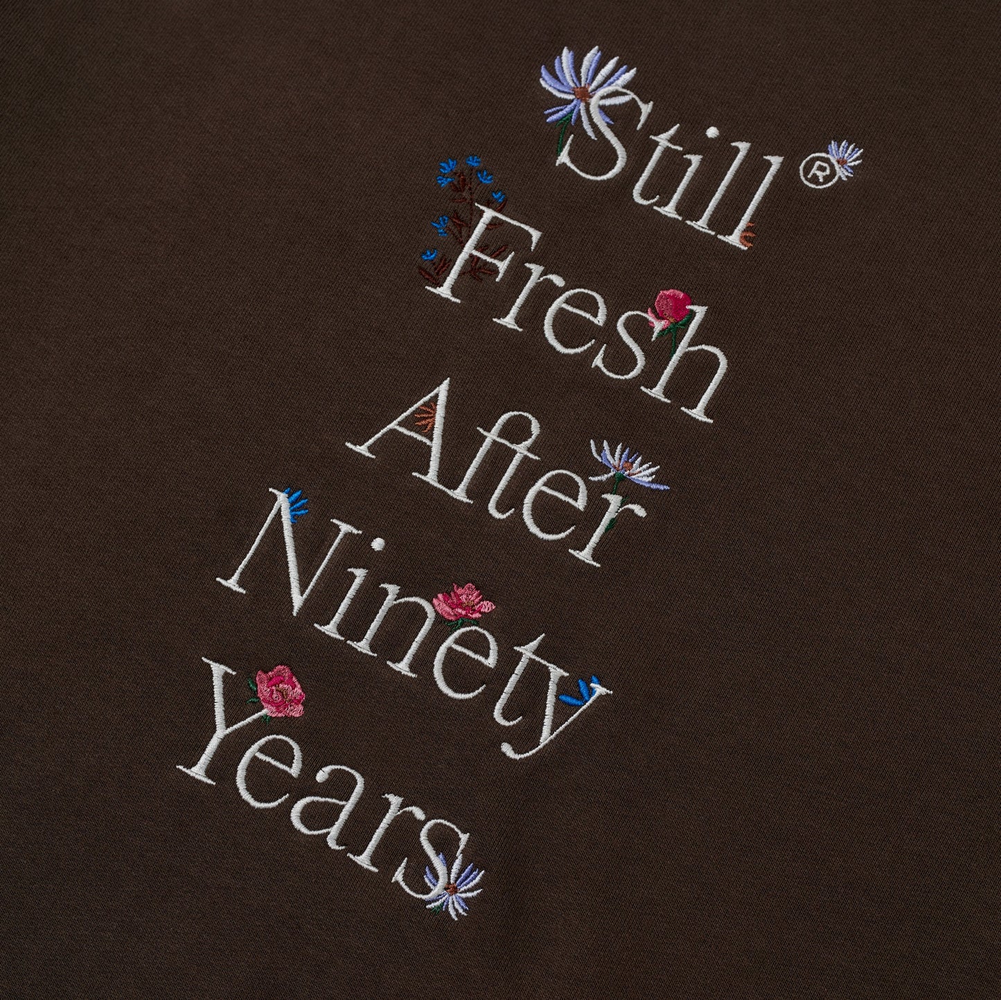 Sanjo Wild Flowers Hoodie // Castanho