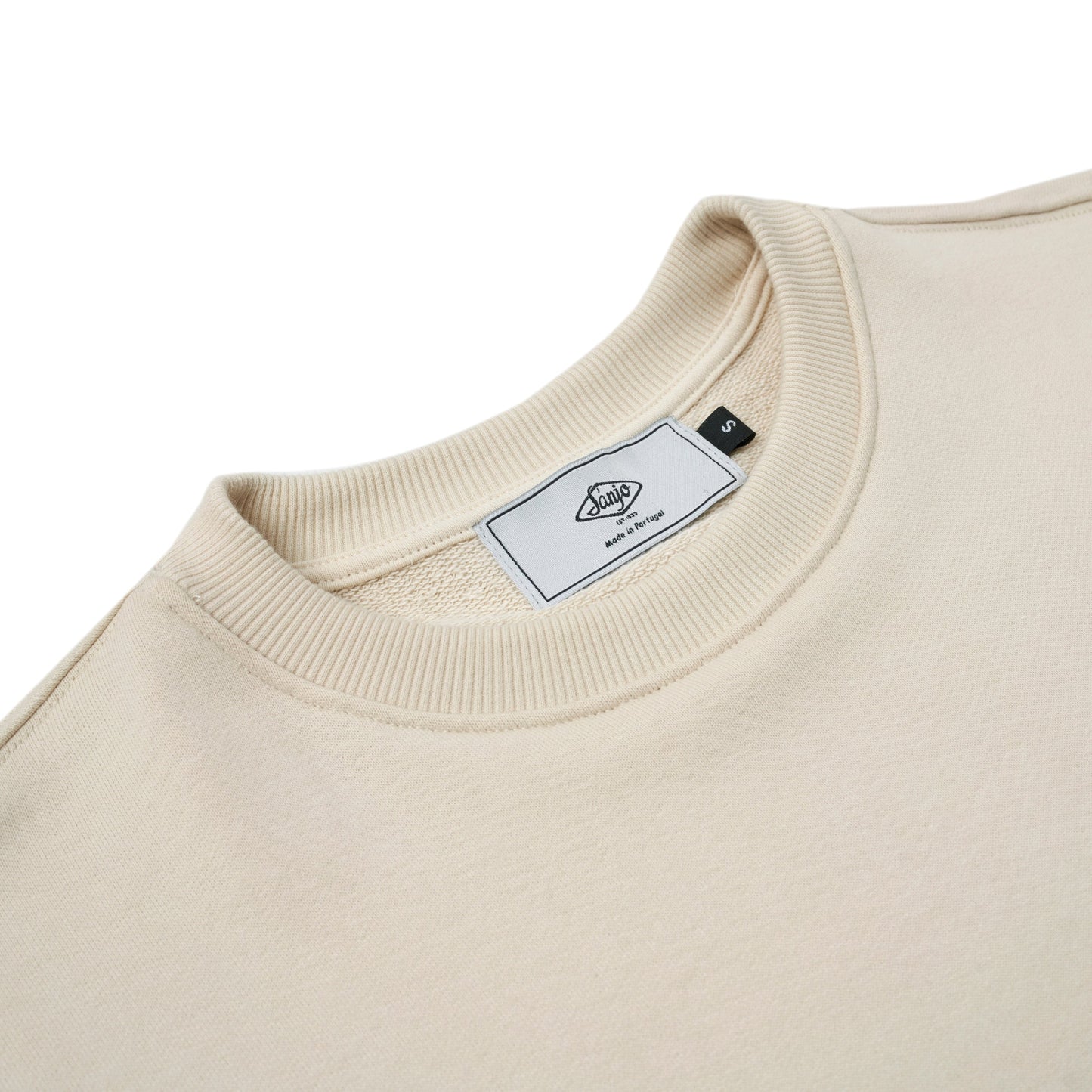 Sanjo 1954 Cream Logo Sweater // Cru