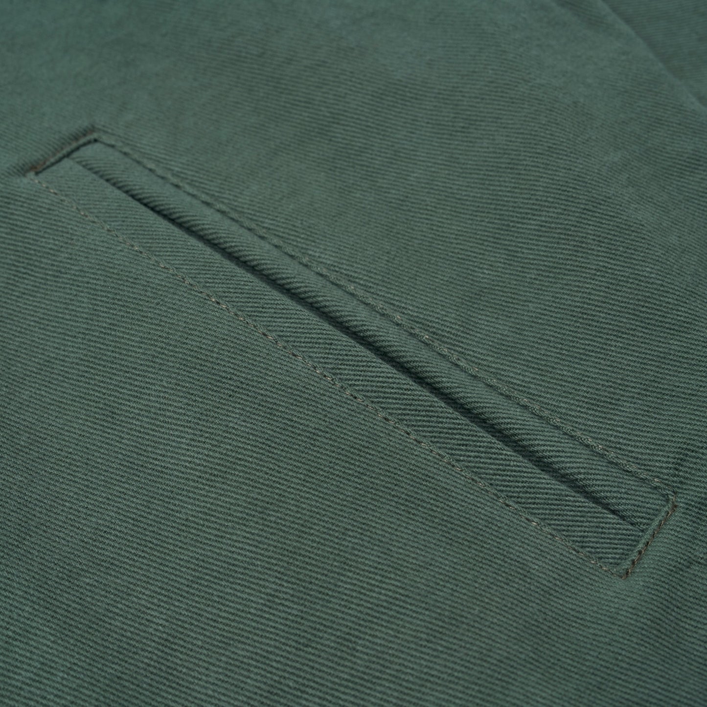 Sanjo Washed Contrast Retro Coat // Verde