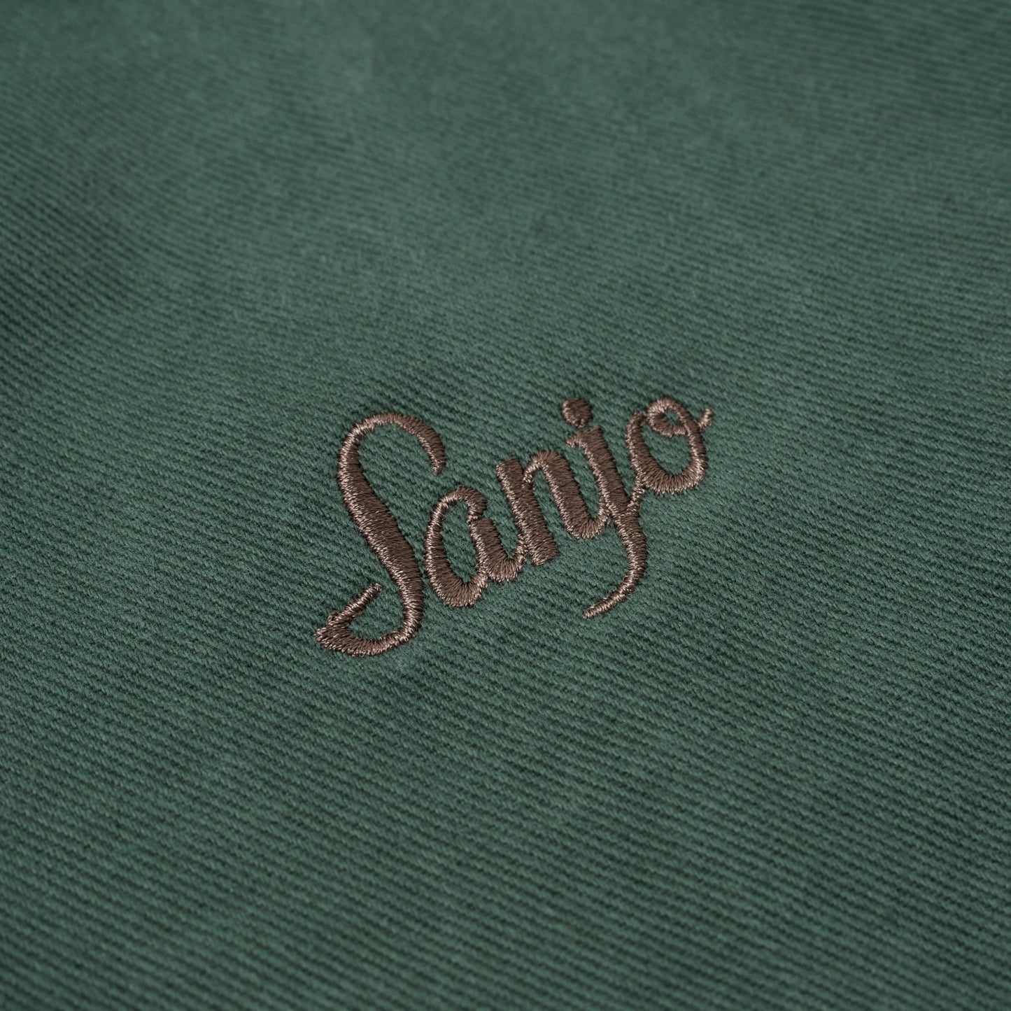 Sanjo Washed Contrast Retro Coat // Verde