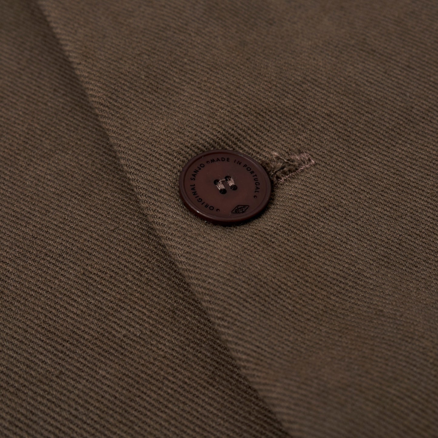 Sanjo Washed Contrast Retro Coat // Castanho