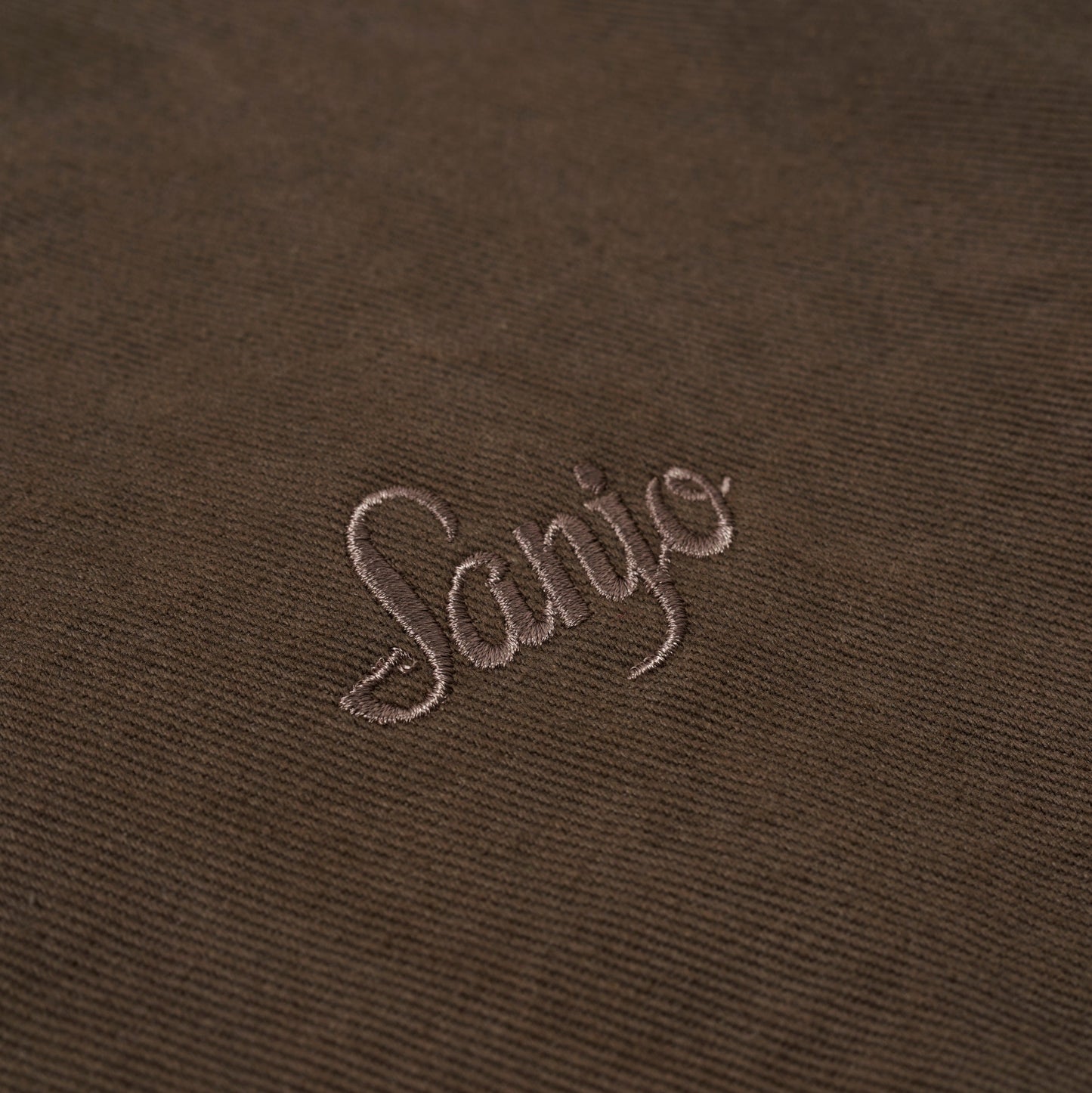 Sanjo Washed Contrast Retro Coat // Castanho