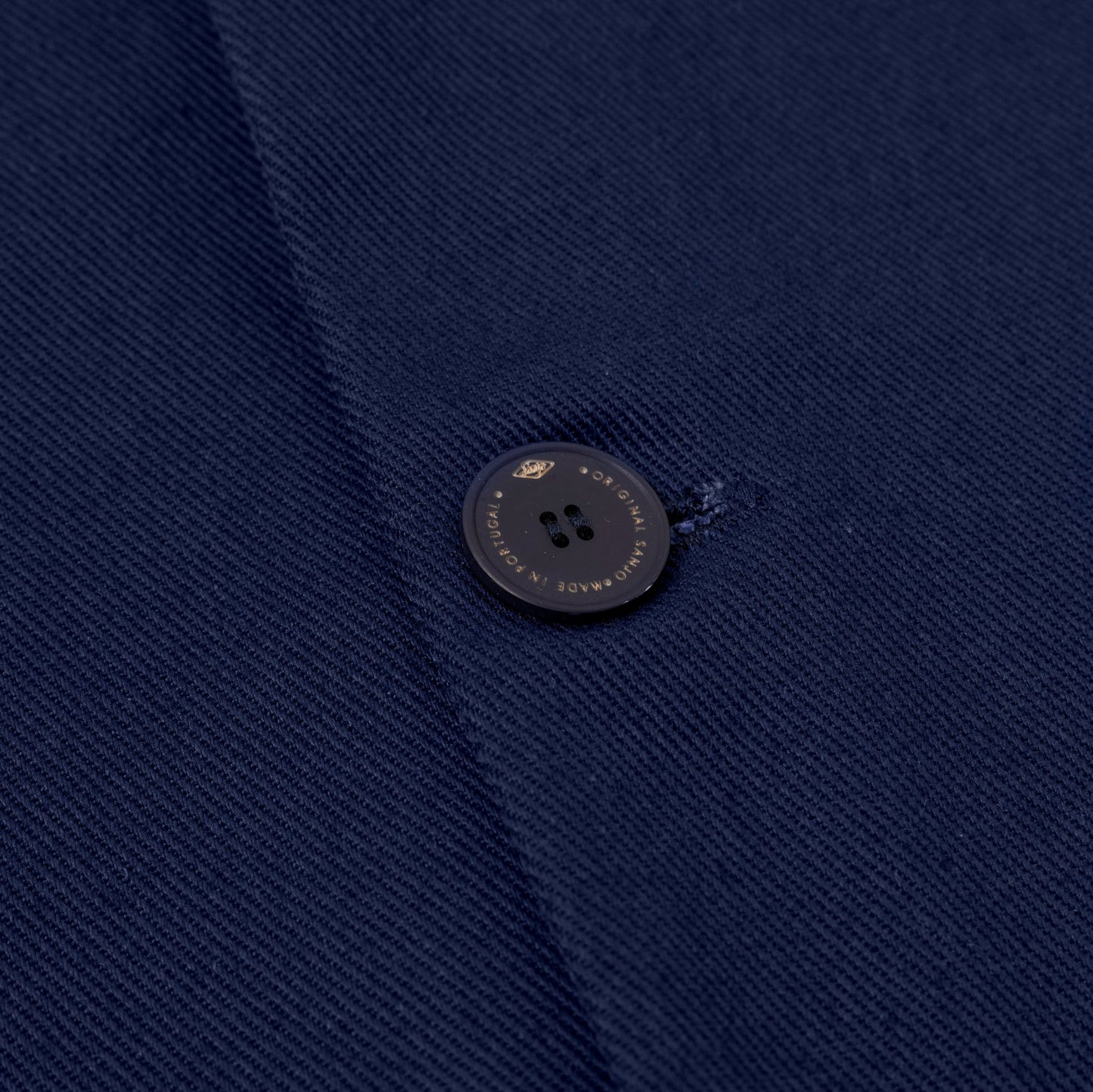 Sanjo Washed Contrast Retro Coat // Azul