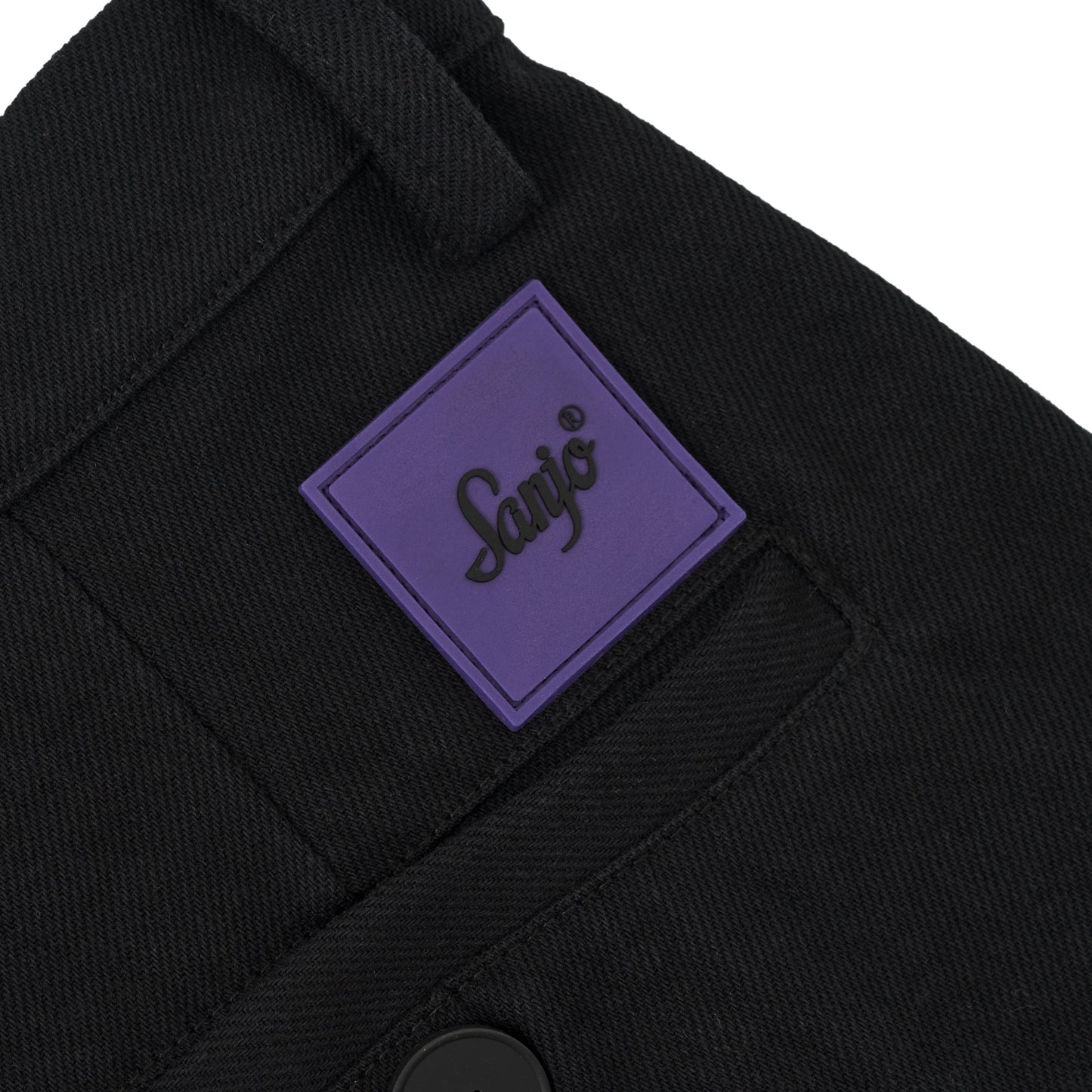 Sanjo Canvas Boxy Shorts // Black