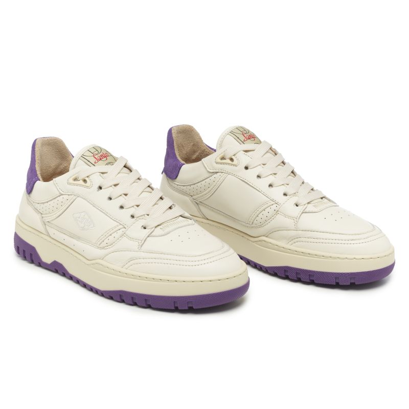 Sanjo BSK 33 Low // Blanco roto x Lila