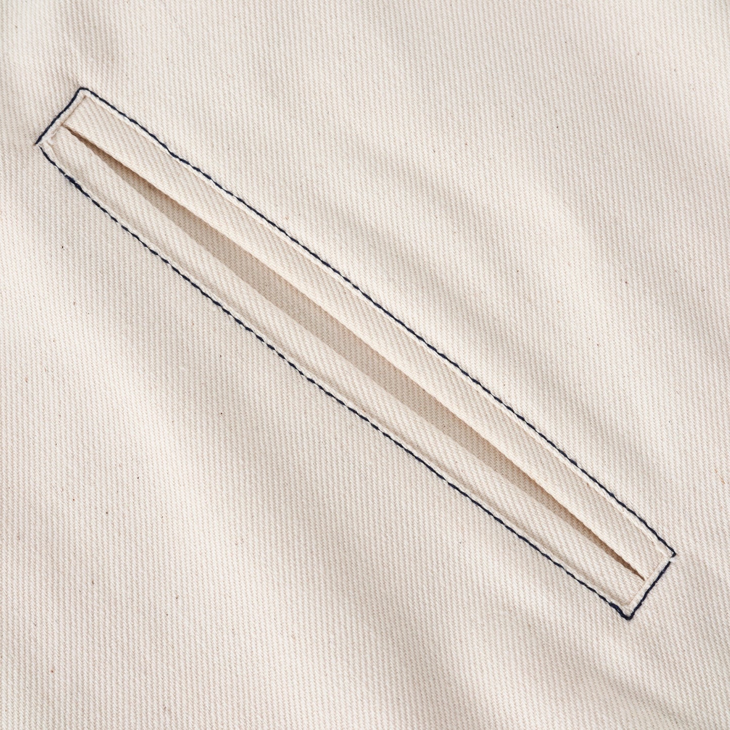 Sanjo Contrast Work Jacket // Ecru