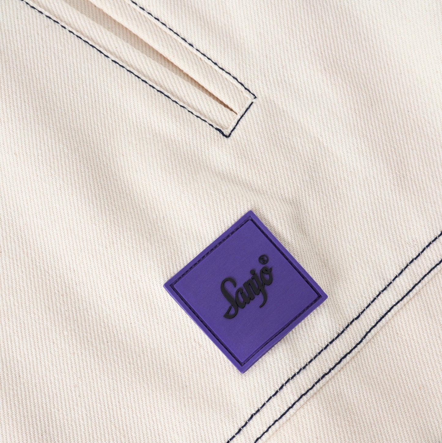 Sanjo Contrast Work Jacket // Ecru