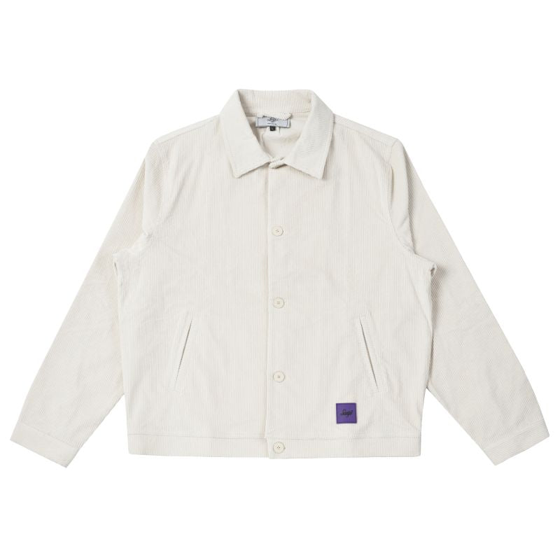 Sanjo Corduroy Retro Coat // Ecru