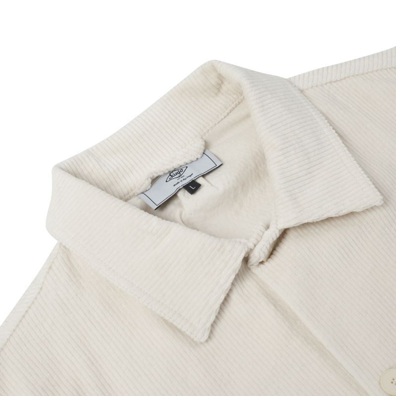 Sanjo Corduroy Retro Coat // Ecru