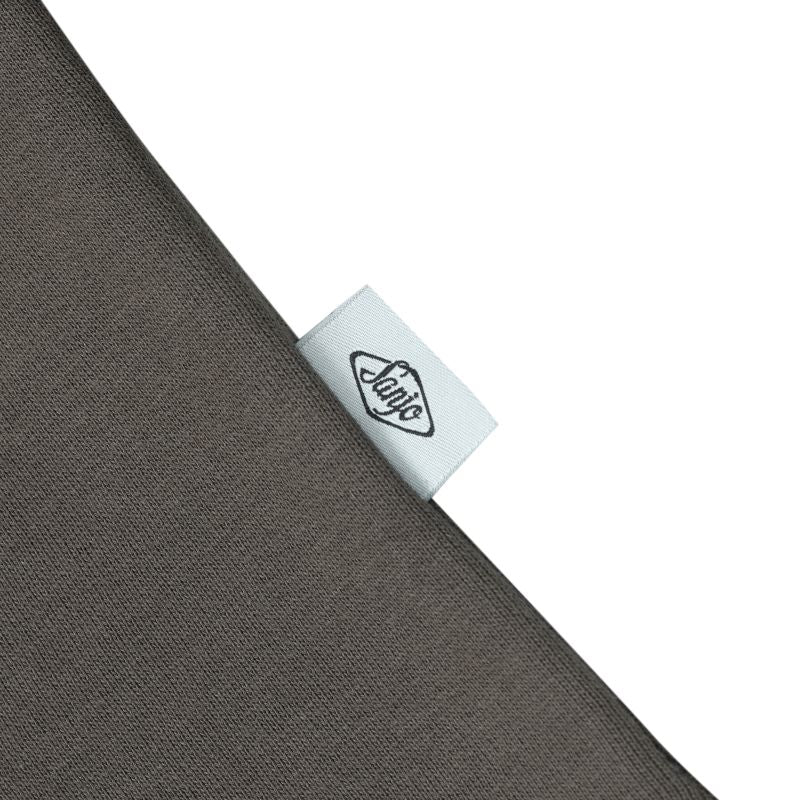 Sanjo Flocked Logo Hoodie // Castanho