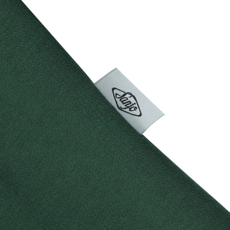 Sanjo Flocked Logo Hoodie // Verde