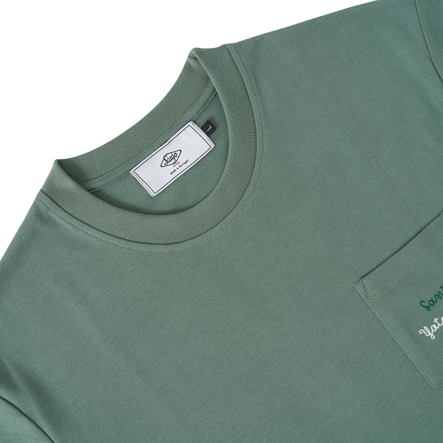 Sanjo Yatch-Club Pocket T-shirt // Green