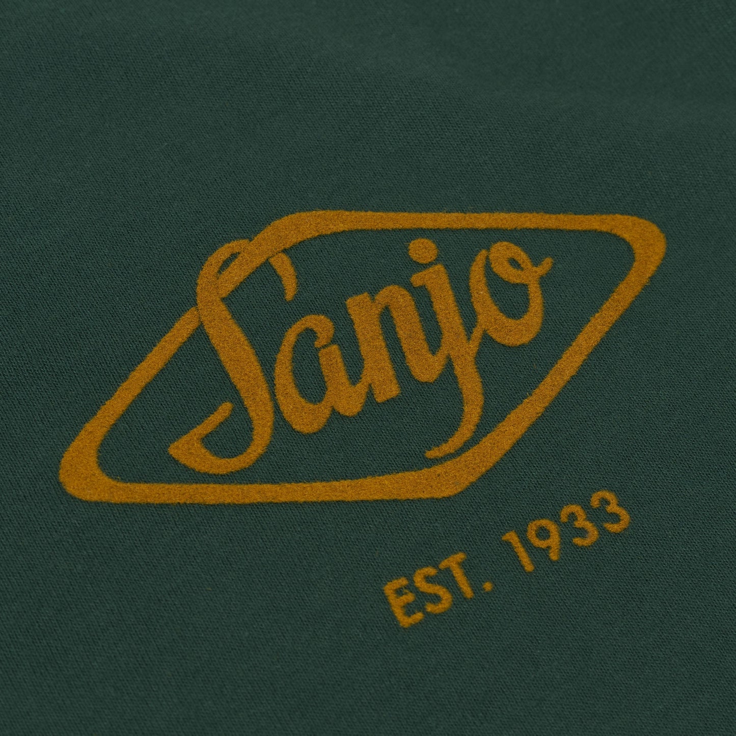 Sanjo Flocked Logo T-shirt // Verde