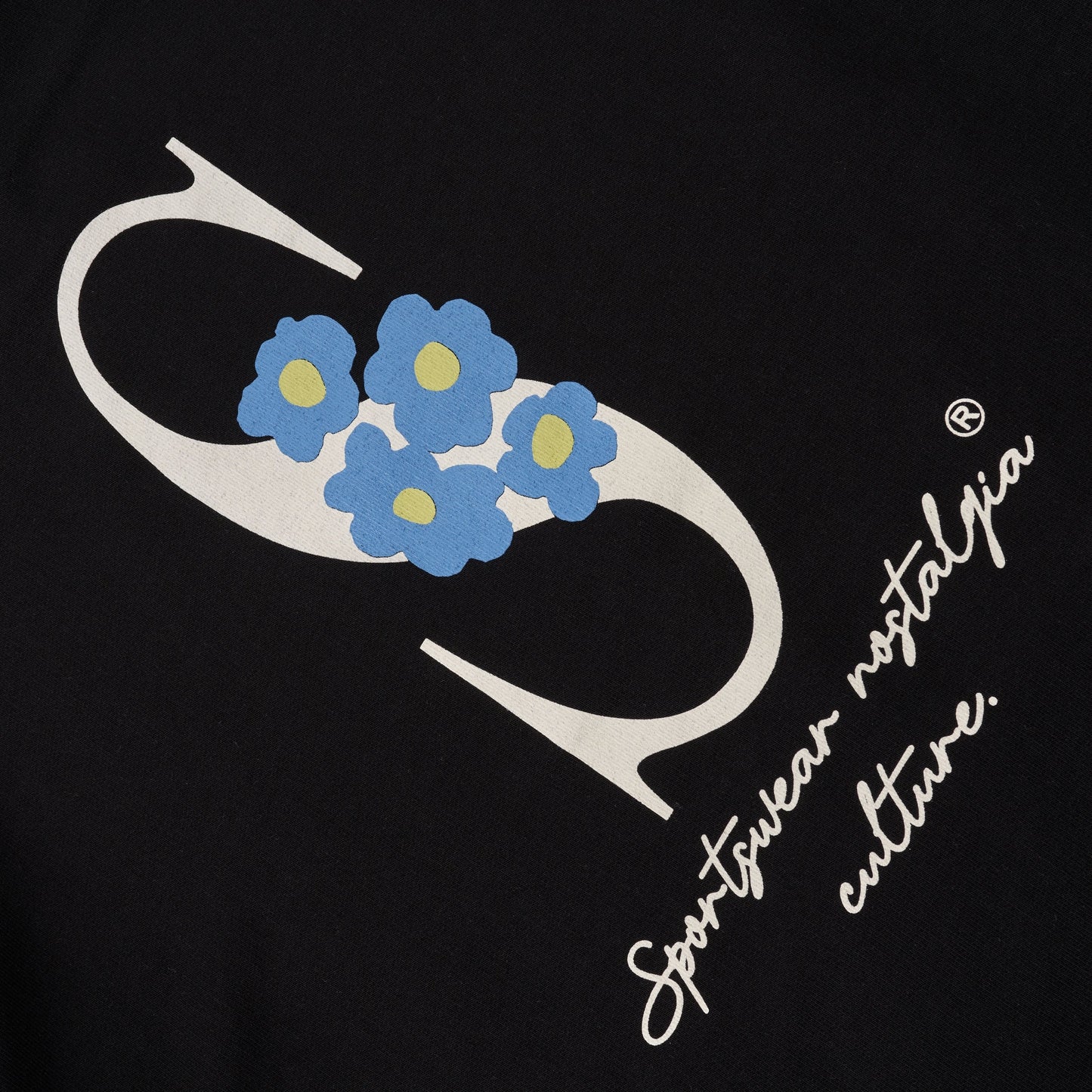 Sanjo Embroidery Nostalgia Hoodie // Preto