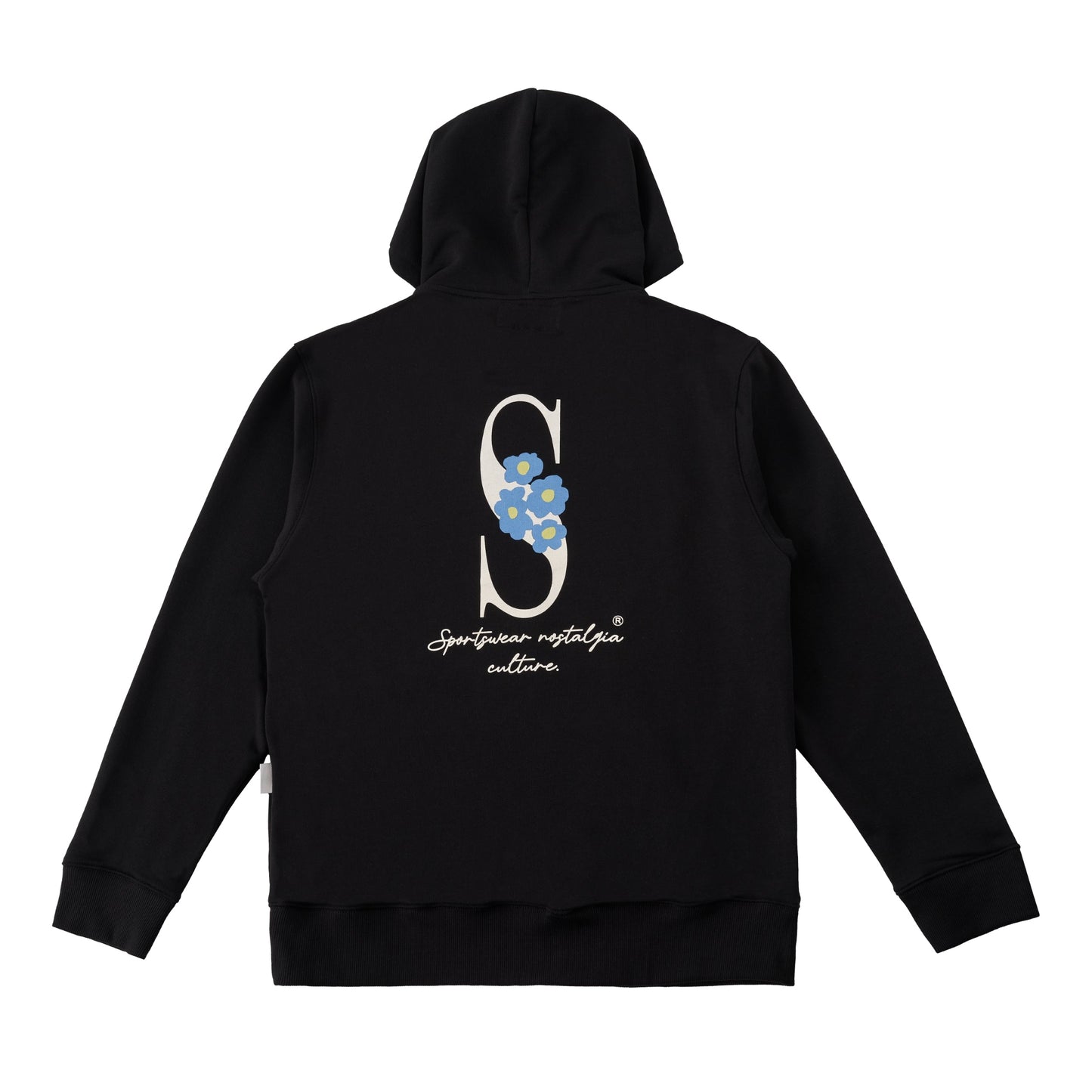 Sanjo Embroidery Nostalgia Hoodie // Preto