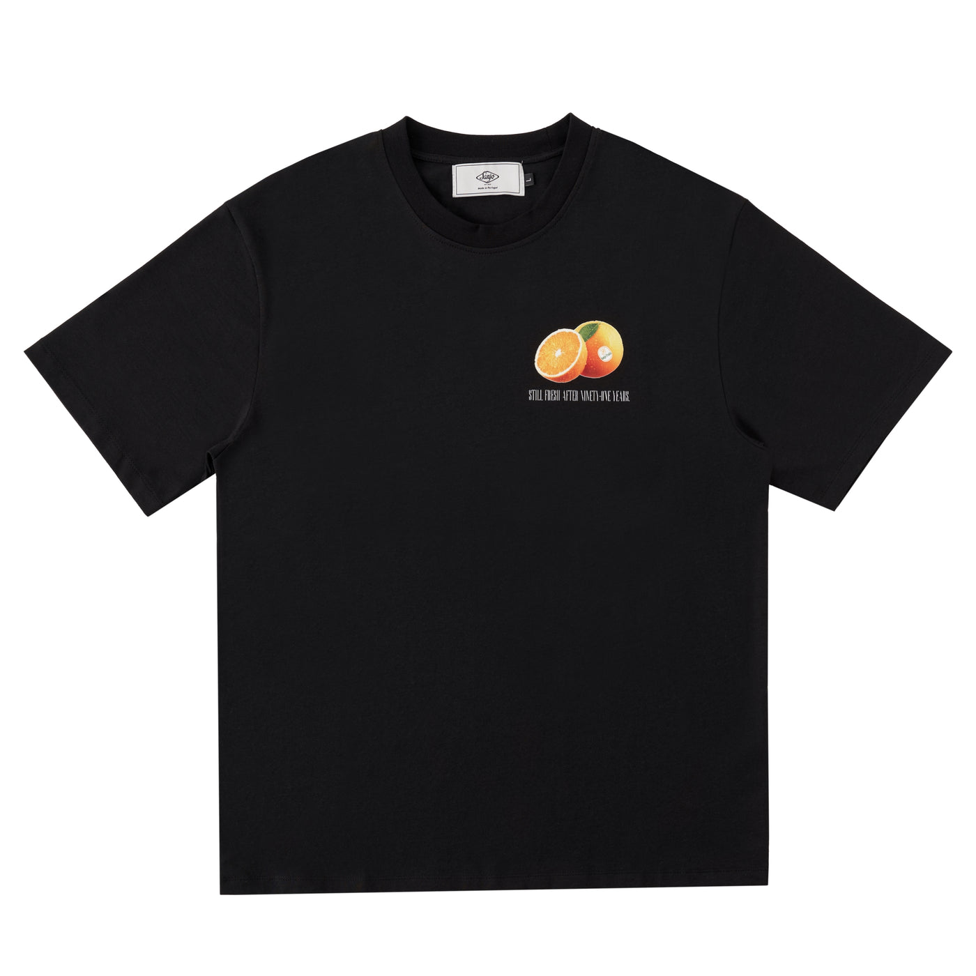 Sanjo Orange T-shirt // Black