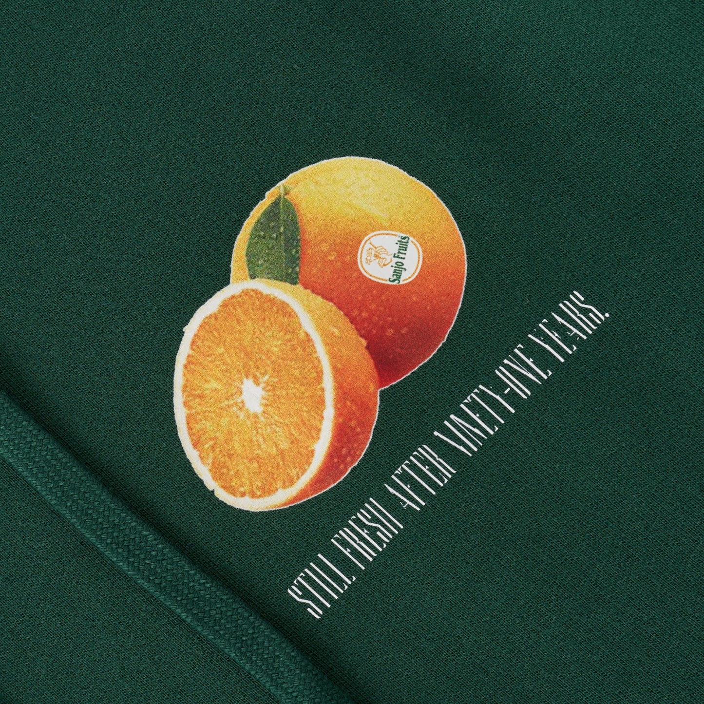 Sanjo Orange Hoodie // Bottle